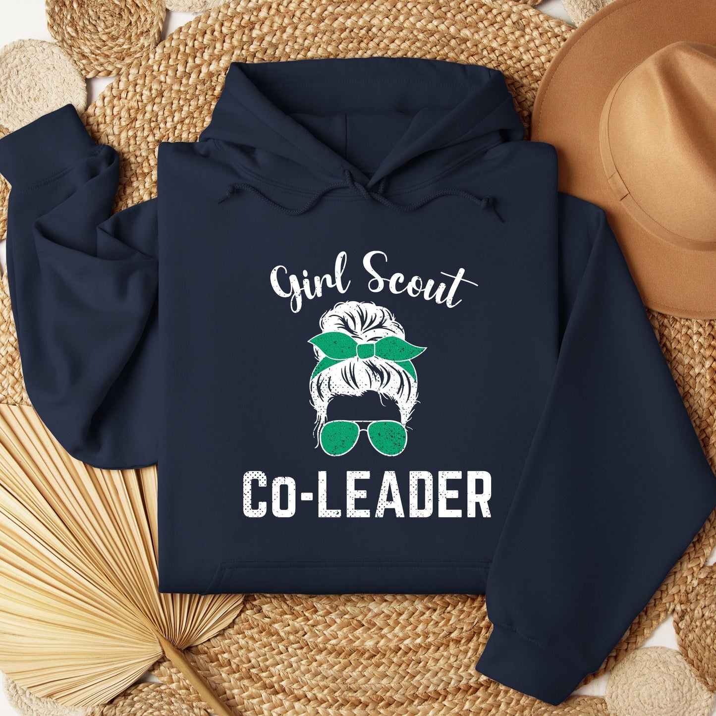 Distressed Girl Scout Co Leader Youth/Adult Hoodie