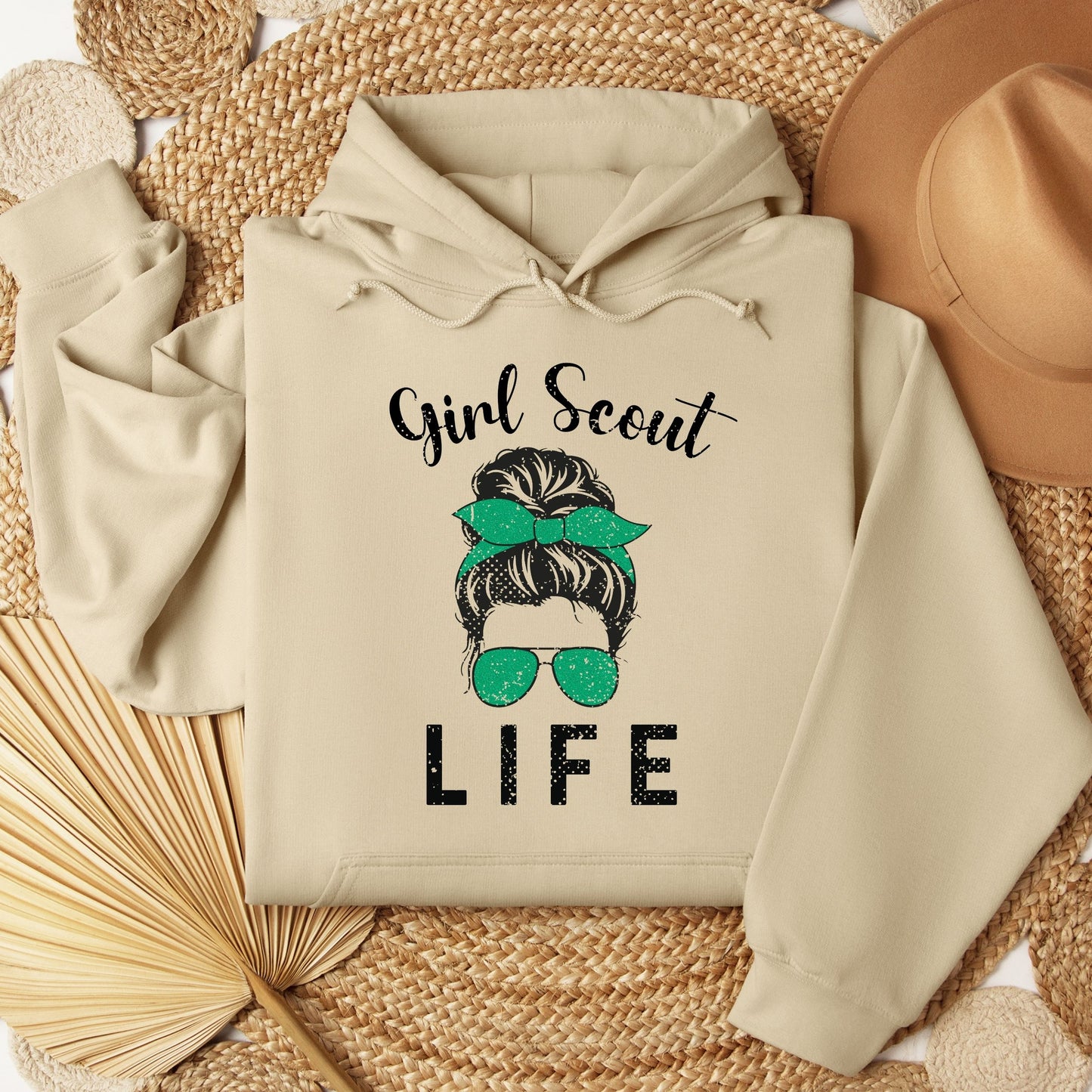 Distressed Girl Scout Life Youth/Adult Hoodie