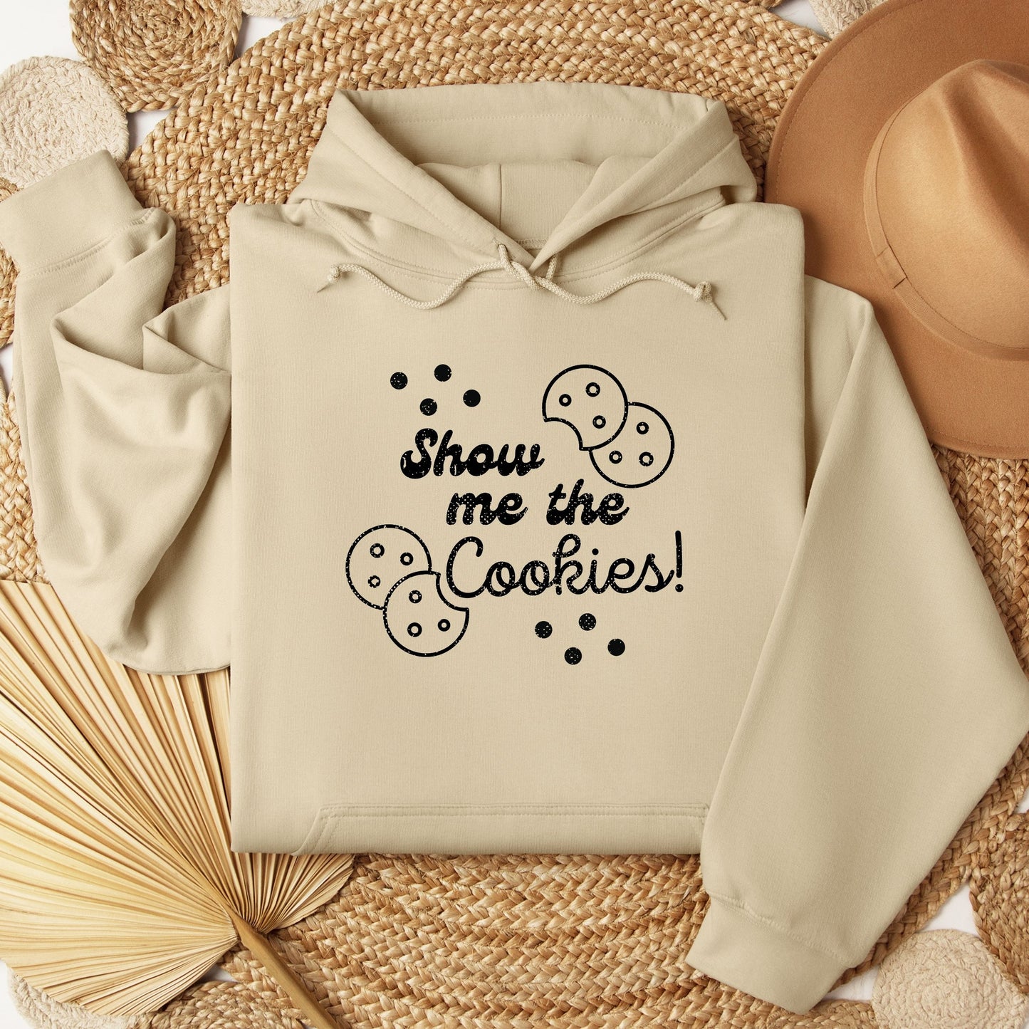 Distressed Show Me the Cookies Girl Scout Youth/Adult Hoodie