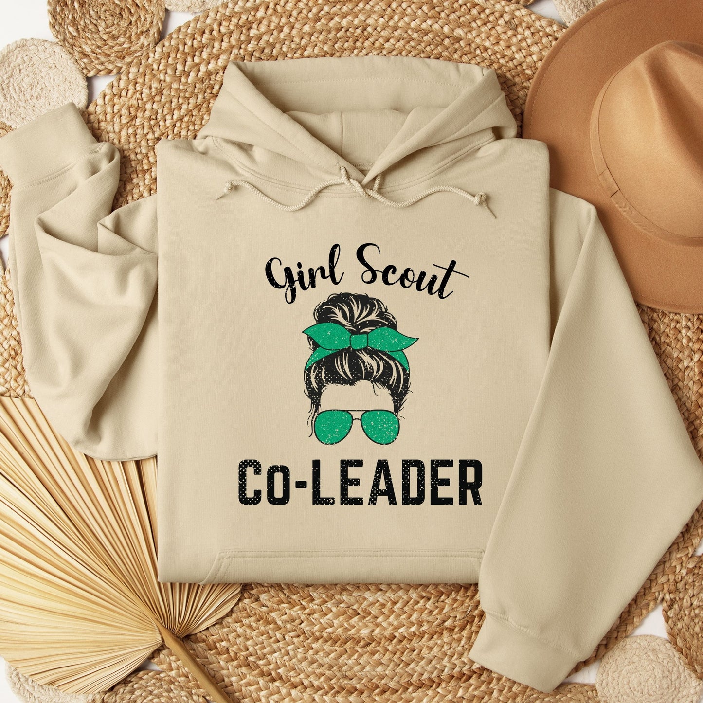 Distressed Girl Scout Co Leader Youth/Adult Hoodie