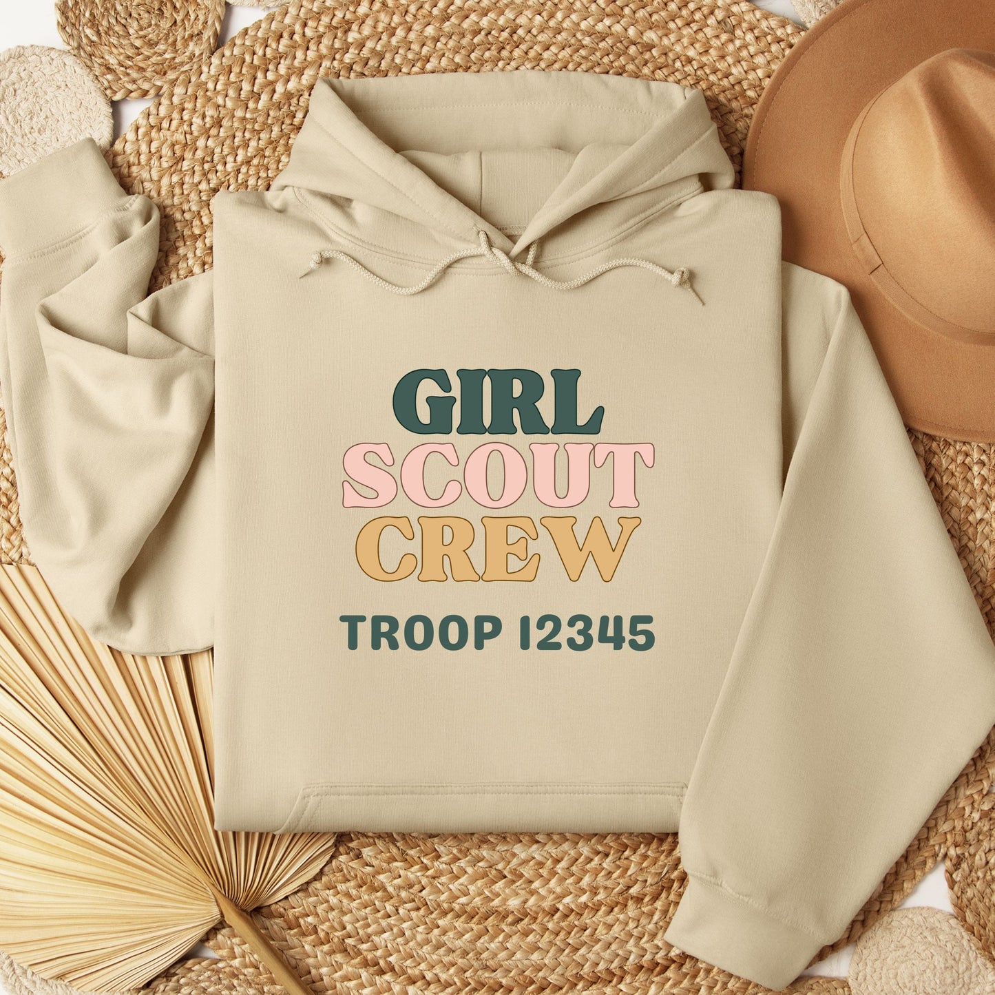 Girl Scout Crew Customizable Troop Youth/Adult Hoodie
