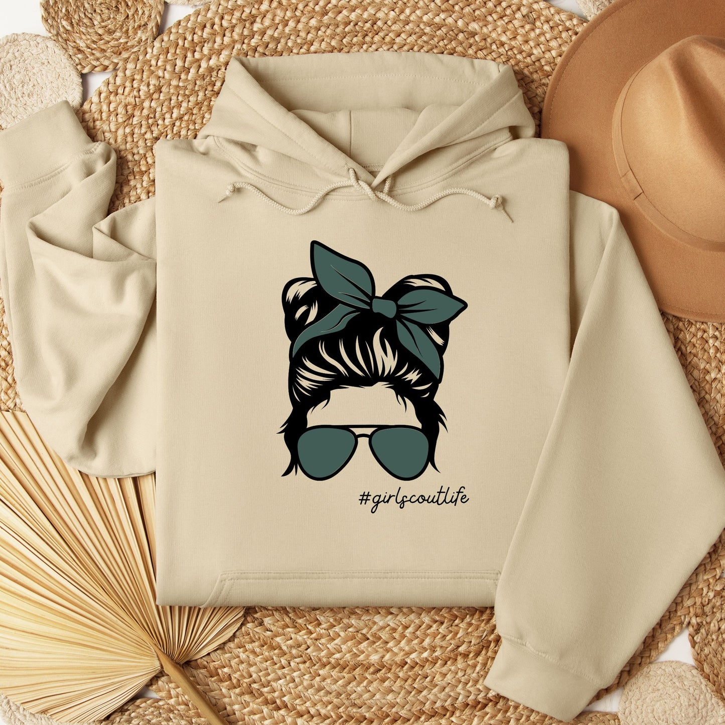 Girl Scout Messy Bun Youth/Adult Hoodie