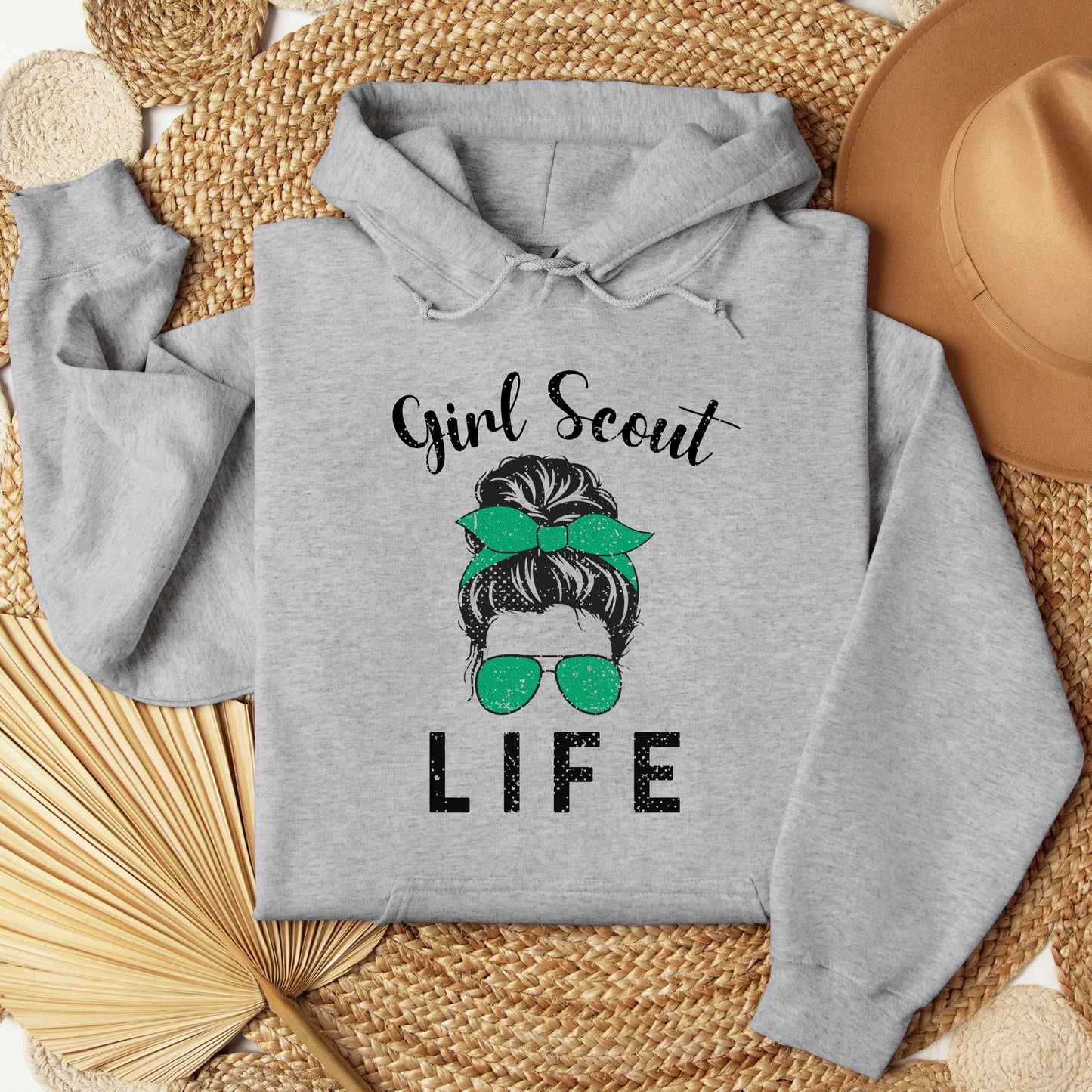 Distressed Girl Scout Life Youth/Adult Hoodie