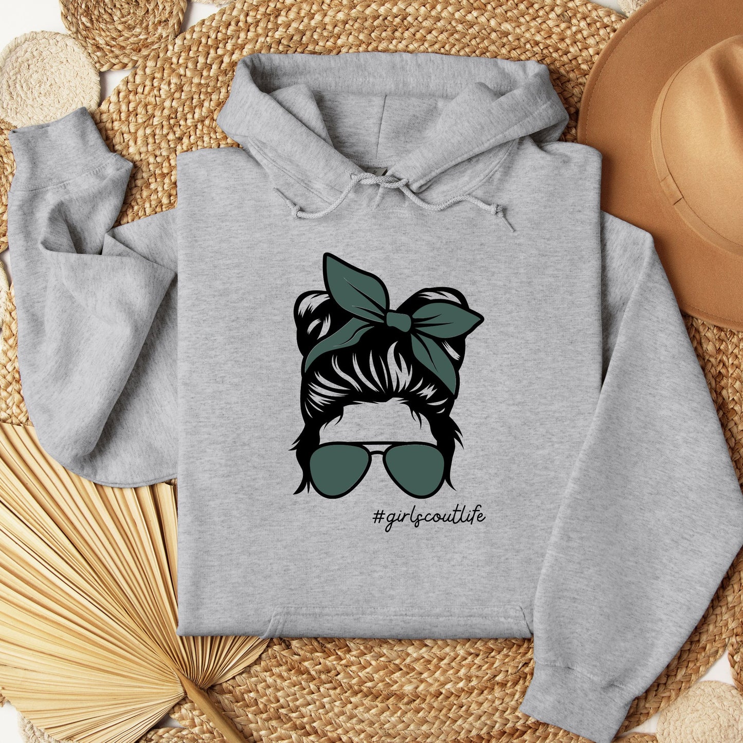 Girl Scout Messy Bun Youth/Adult Hoodie