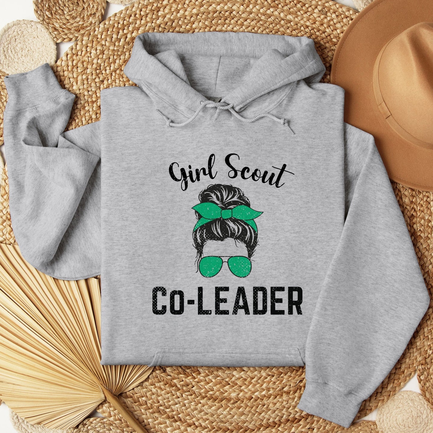 Distressed Girl Scout Co Leader Youth/Adult Hoodie