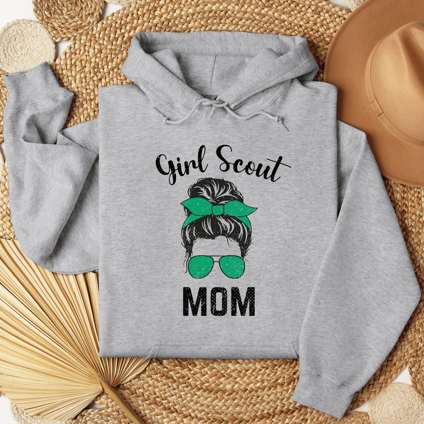 Distressed Girl Scout Mom Youth/Adult Hoodie
