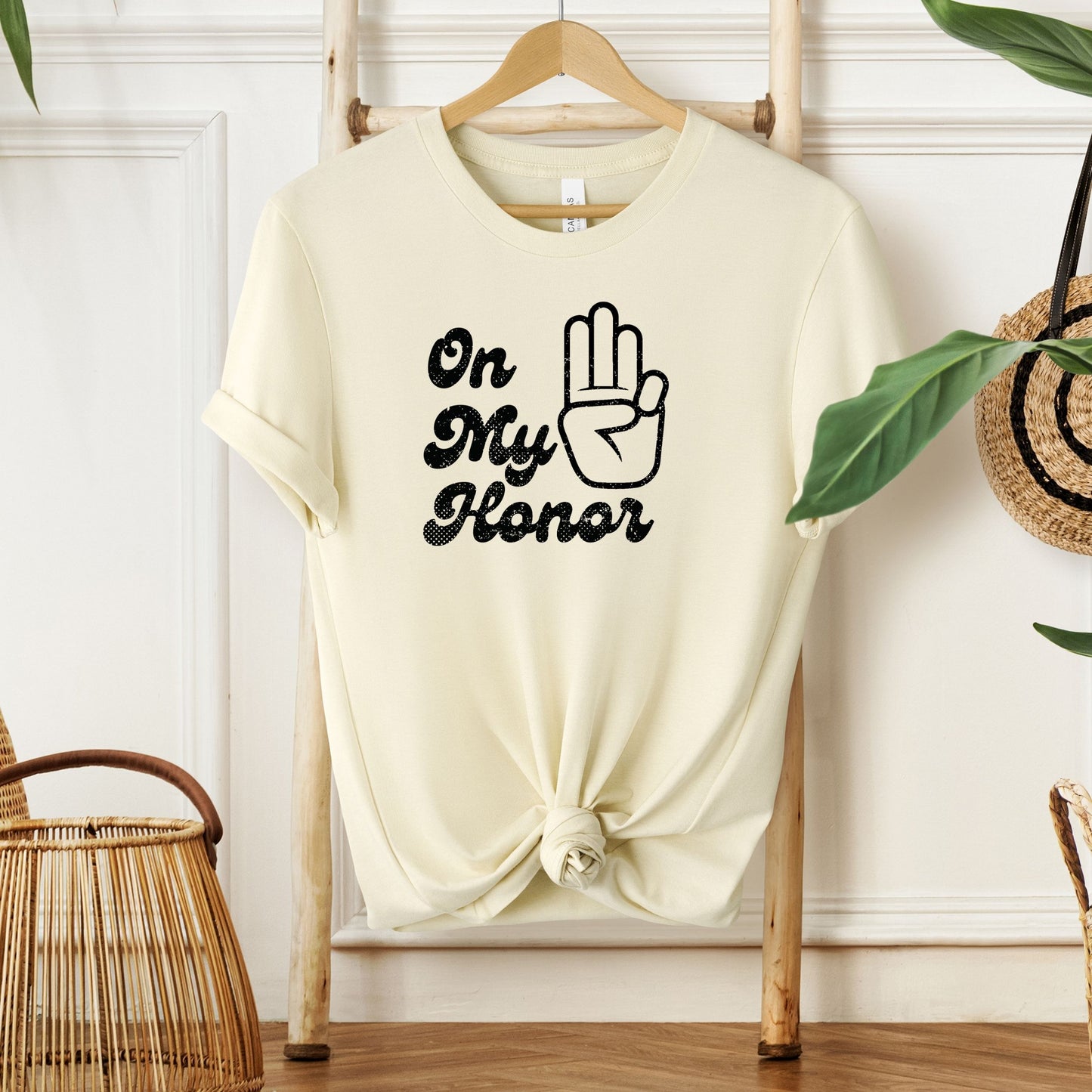Distressed On my Honor Girl Scout Adult/Youth Tee