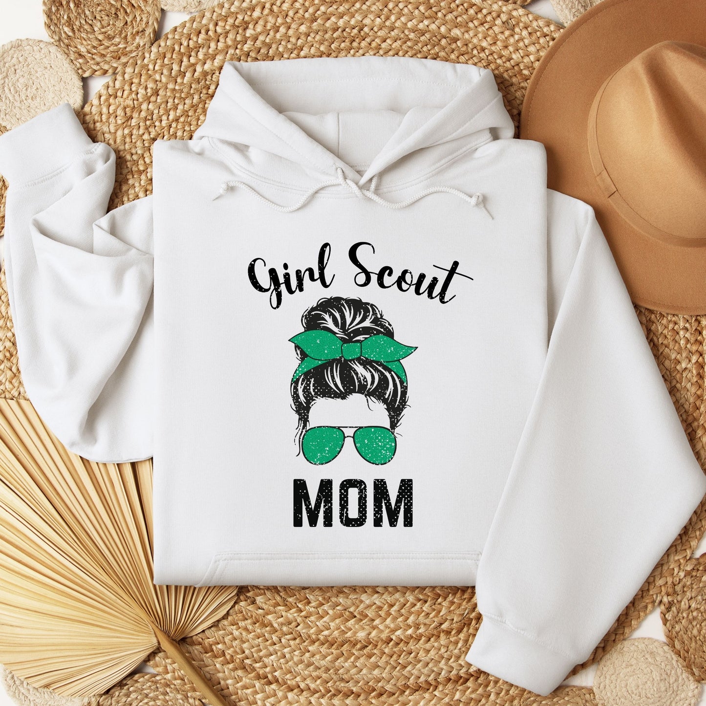 Distressed Girl Scout Mom Youth/Adult Hoodie
