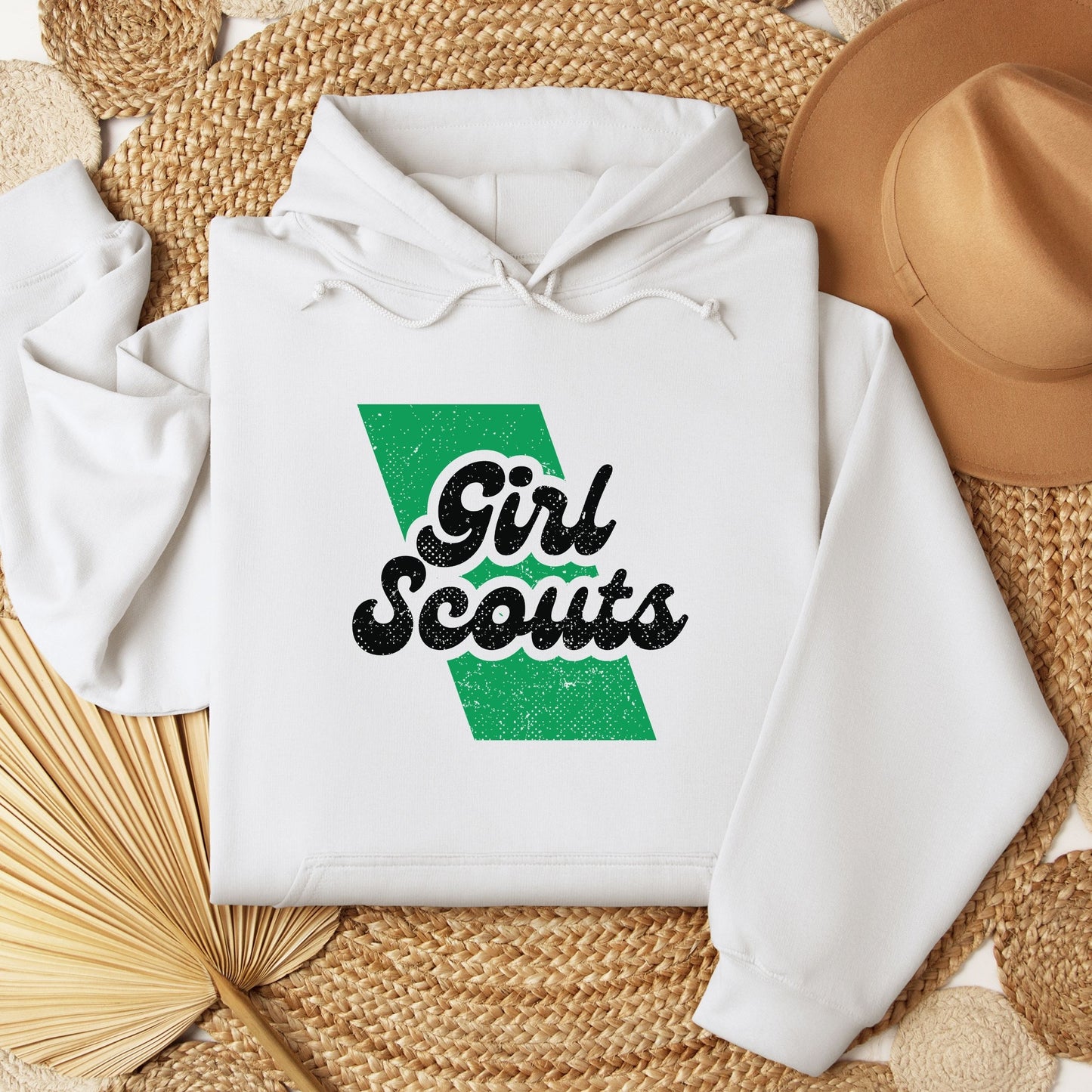 Distressed Girl Scout Sash Youth/Adult Hoodie