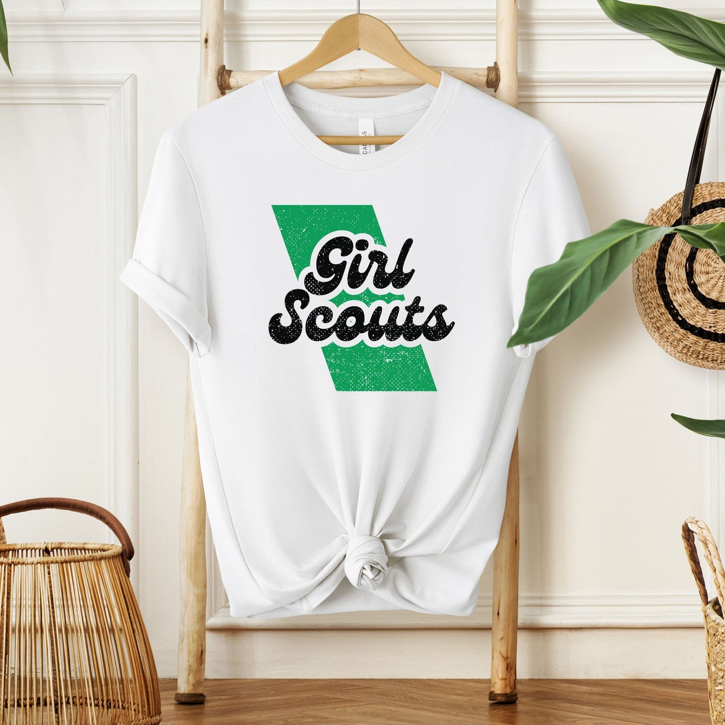 Distressed Girl Scout Sash Adult/Youth Tee