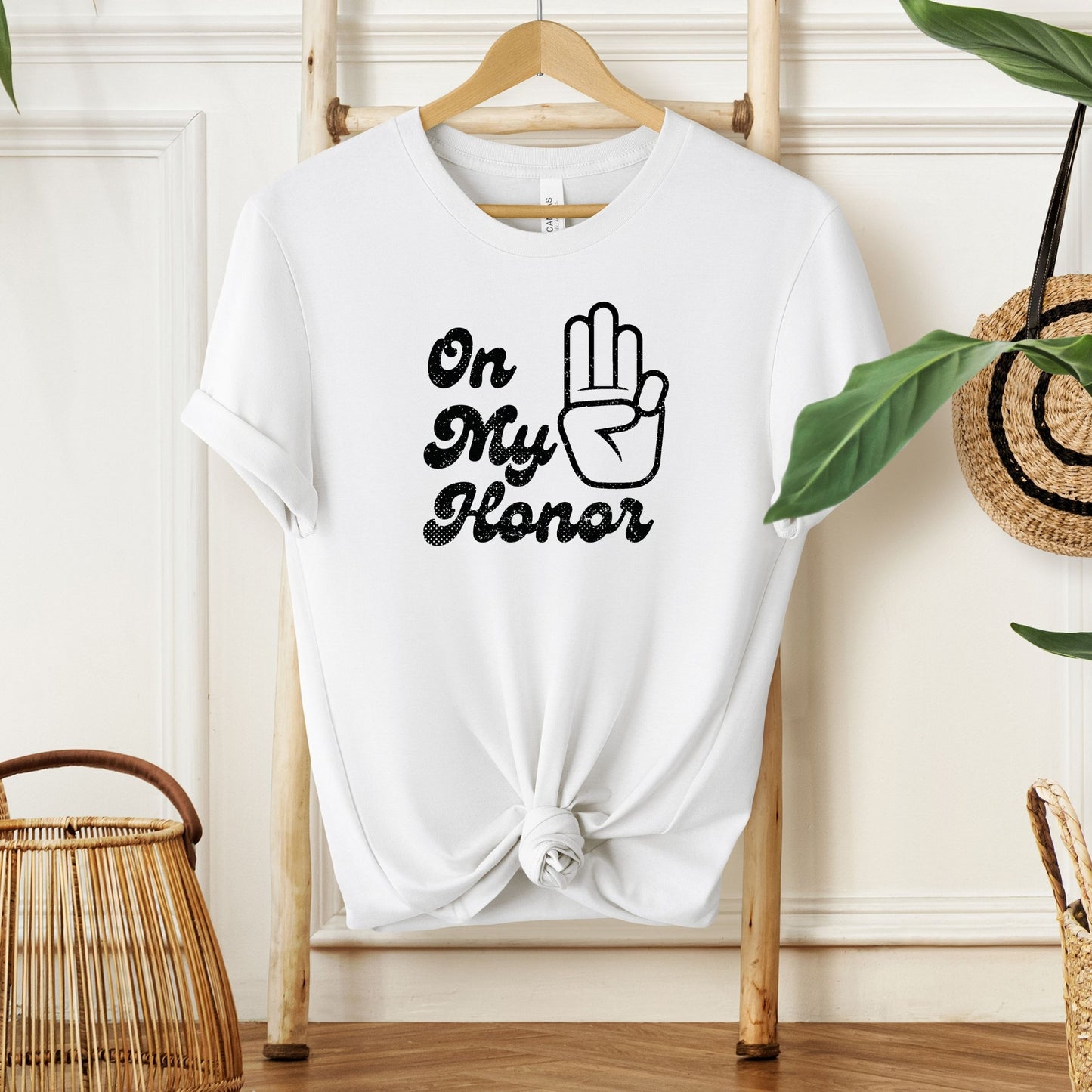 Distressed On my Honor Girl Scout Adult/Youth Tee
