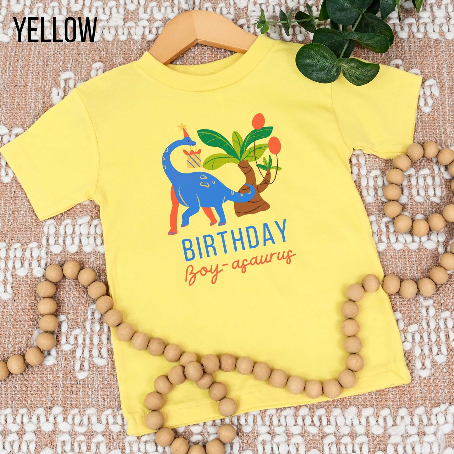 Birthday Boy Boyasaurus Youth Toddler Infant Short Sleeve Tee