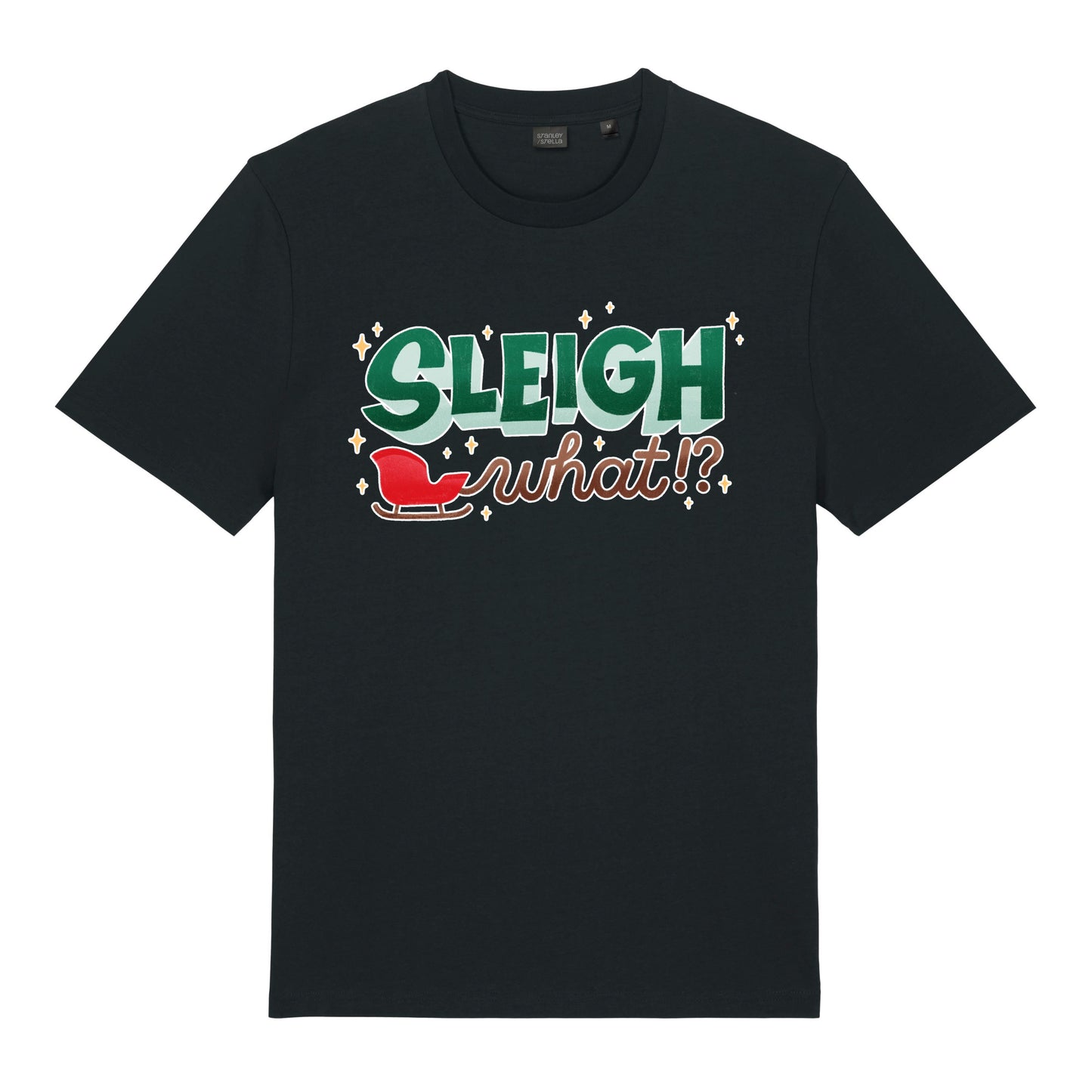 Christmas Unisex Sleigh What? Midweight Tee