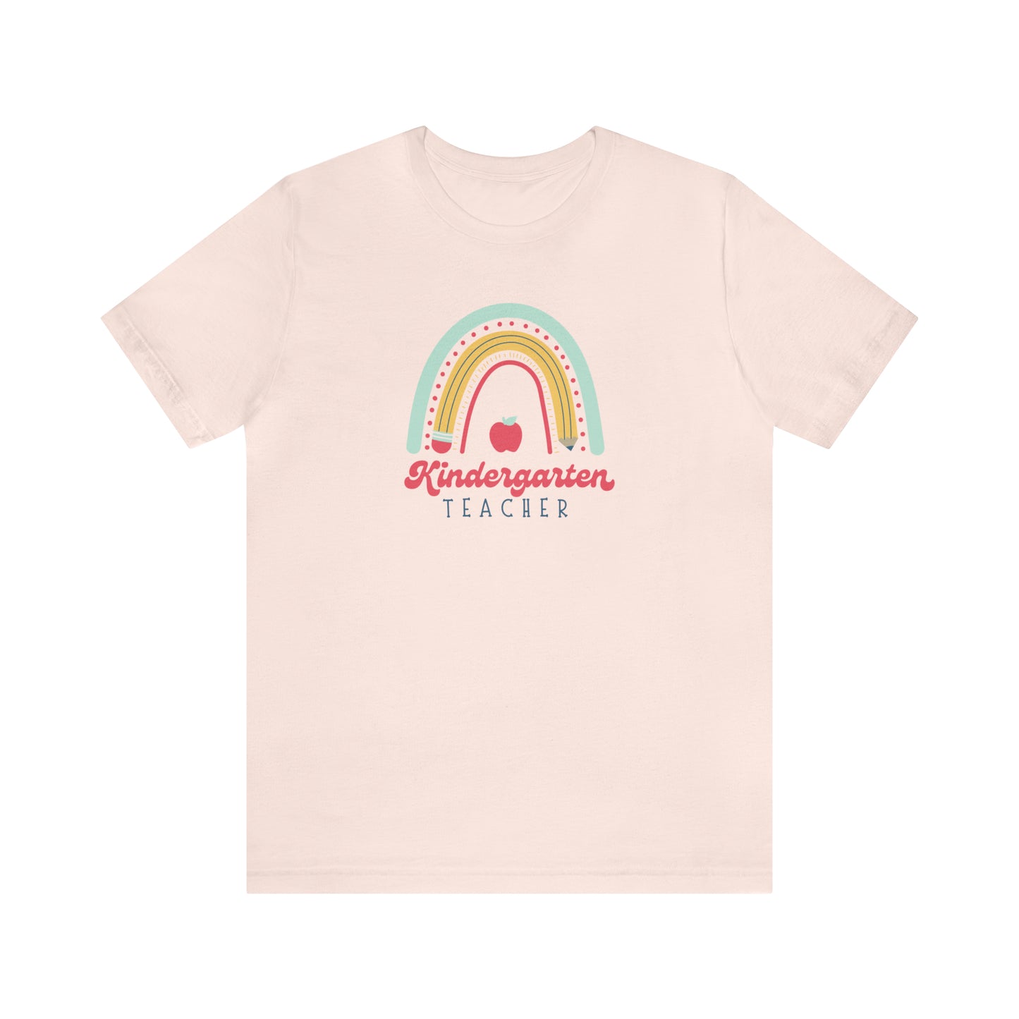 Kindergarten Teacher Rainbow Tee
