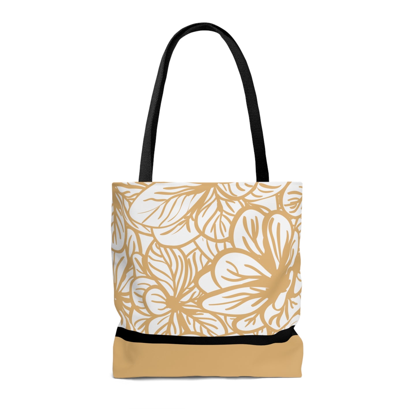 LDS Christian Scripture Church Tote Bag Mustard Floral