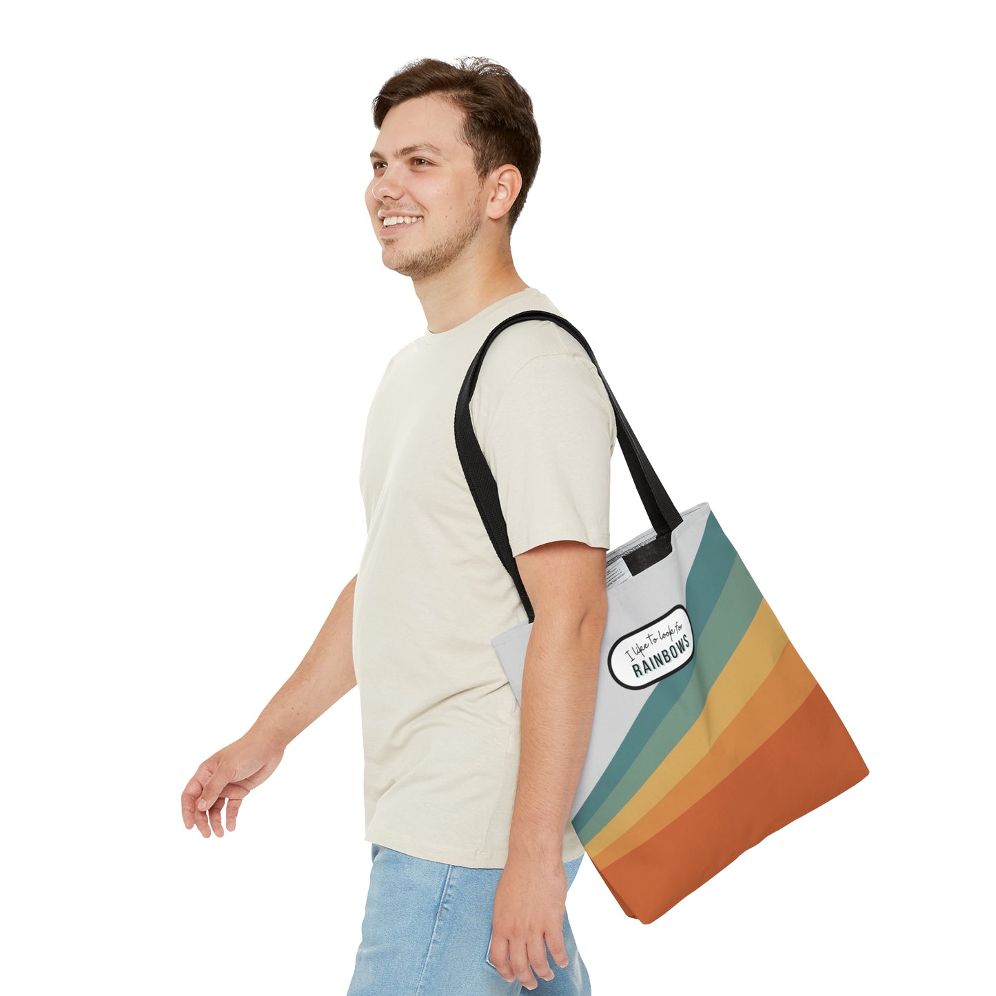 LDS Christian Scripture Church Baptism Kids Tote Bag Rainbow Unisex