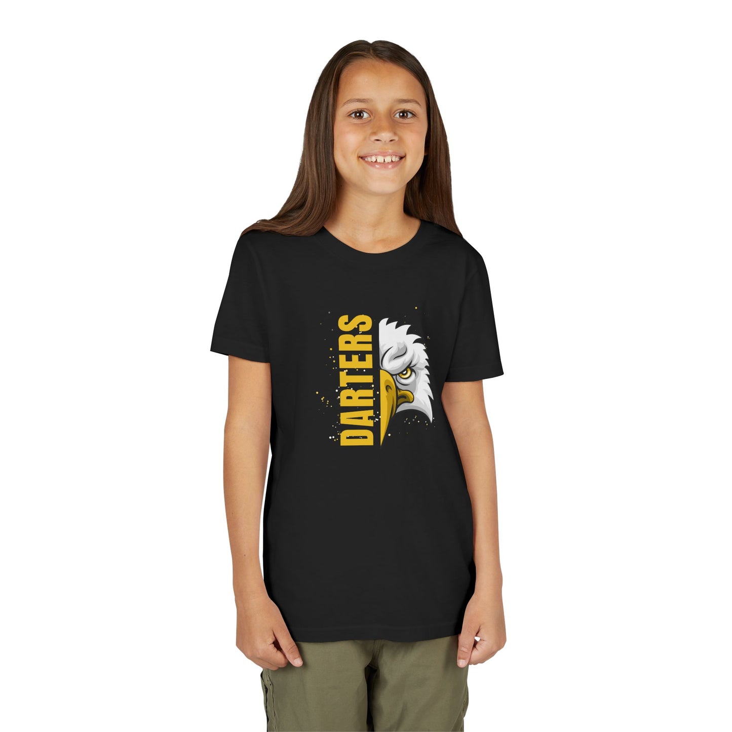 Youth Short Sleeve T-Shirt - Team School Mascot Darters Print