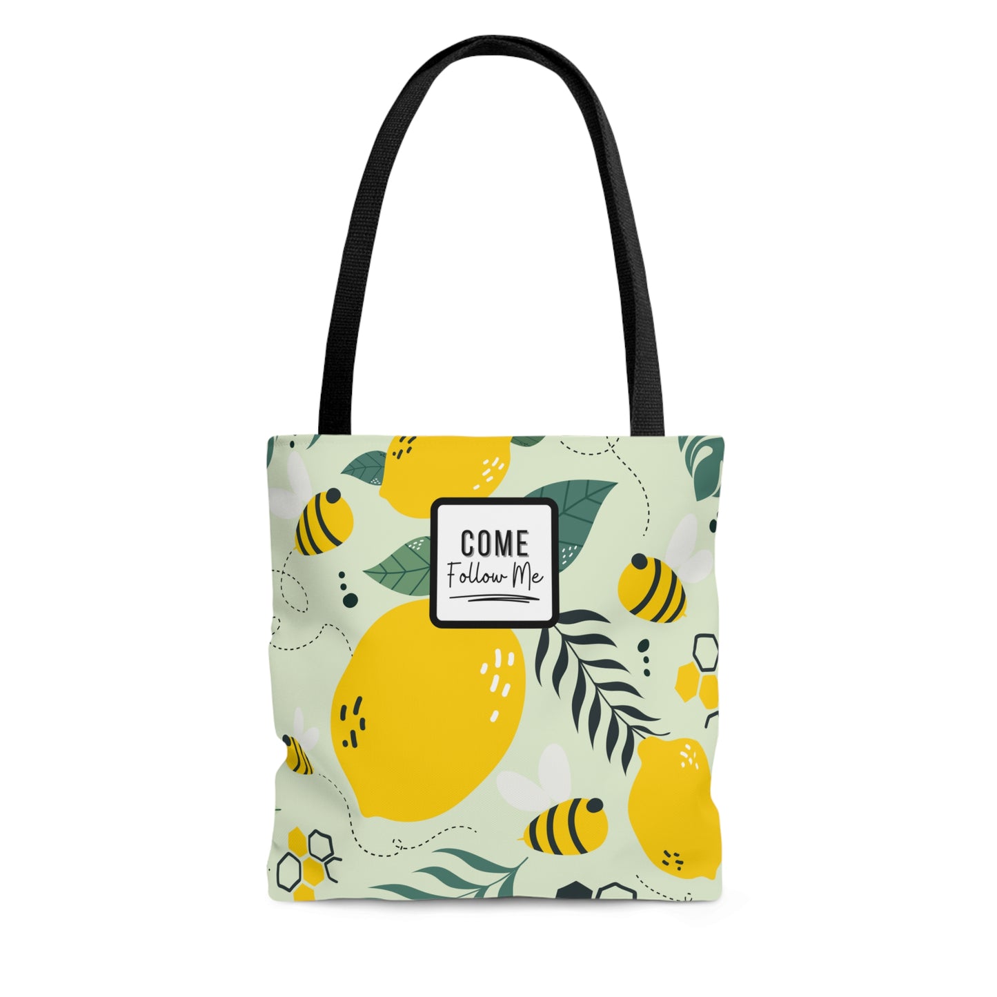 LDS Christian Scripture Church Tote Bag Bees Floral