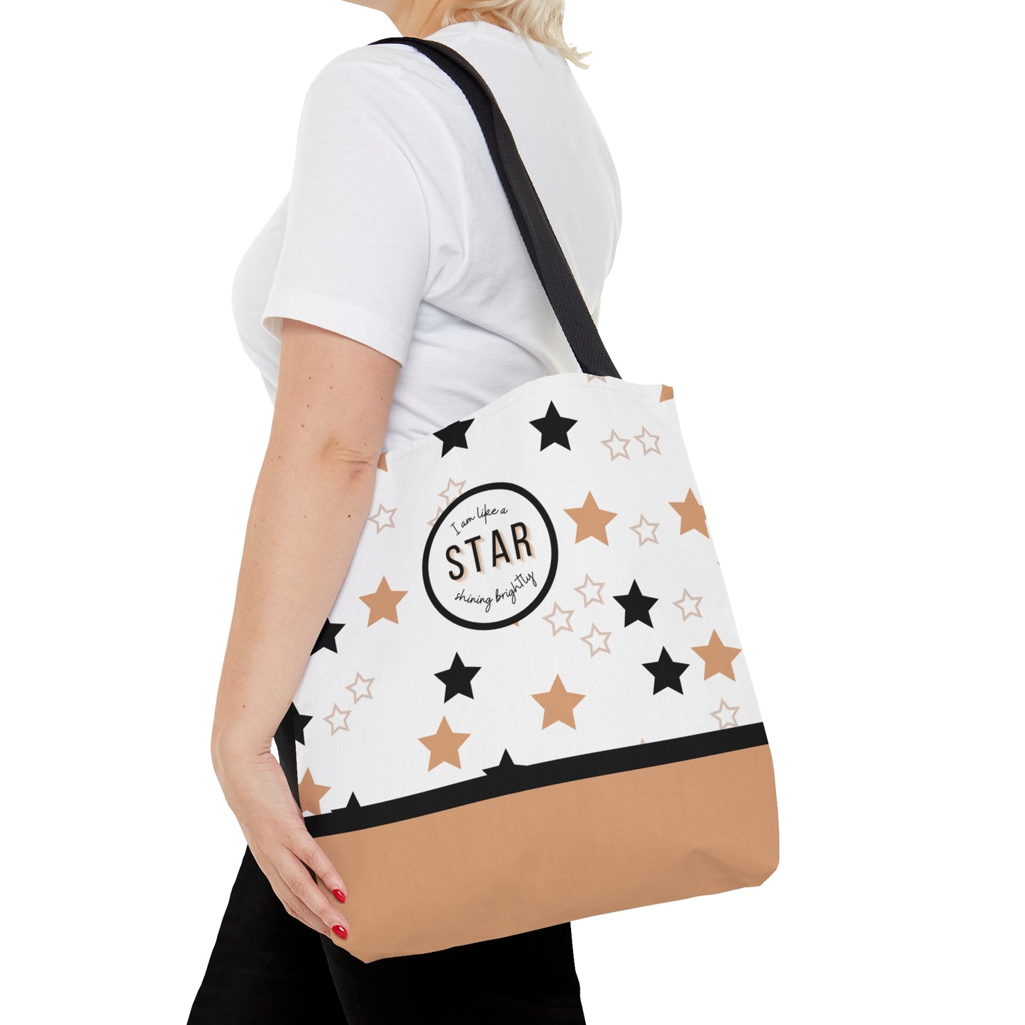 LDS Christian Scripture Church Baptism Kids Tote Bag Star Shining Brightly