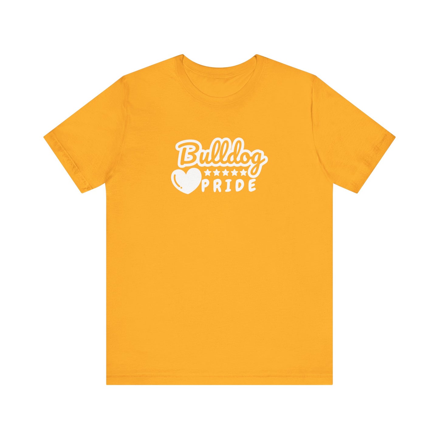 Team School Pride Bulldog Heart Tee