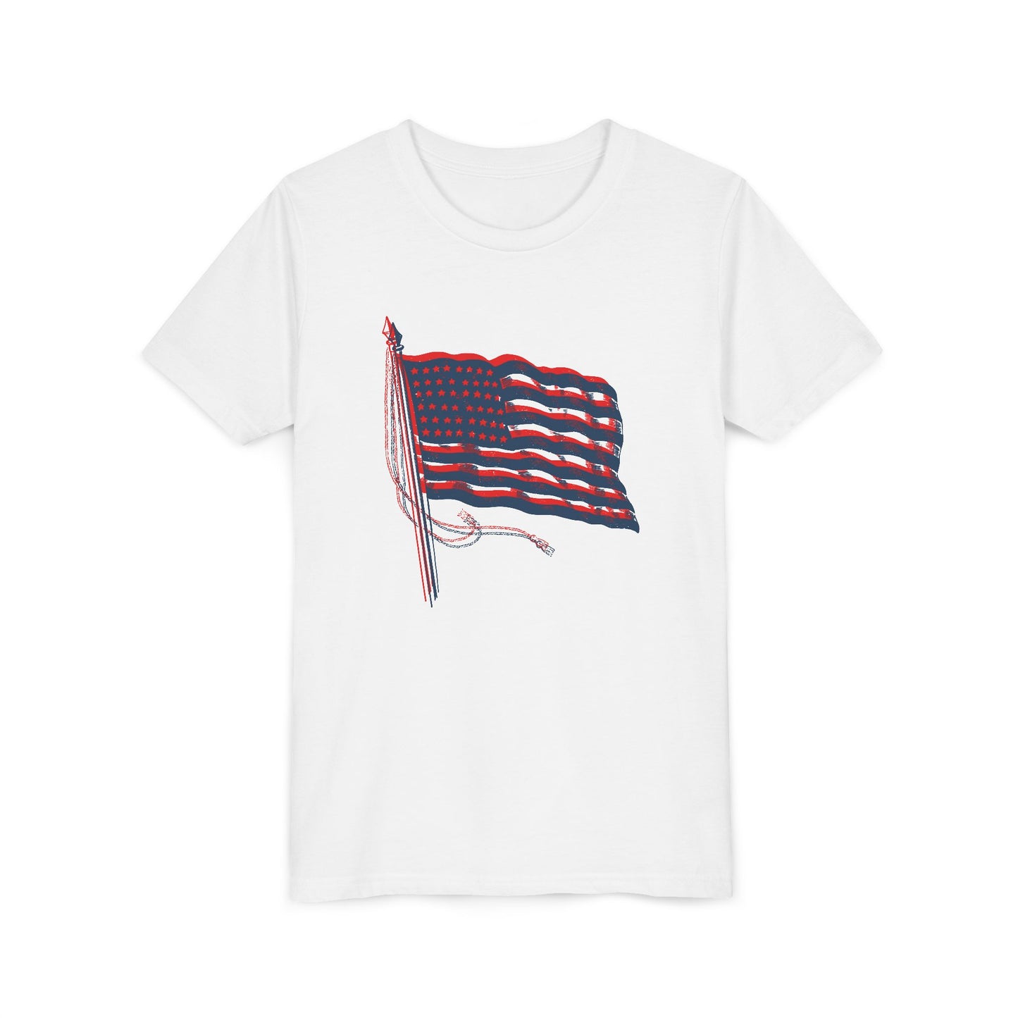 Patriotic American Flag Youth Tee