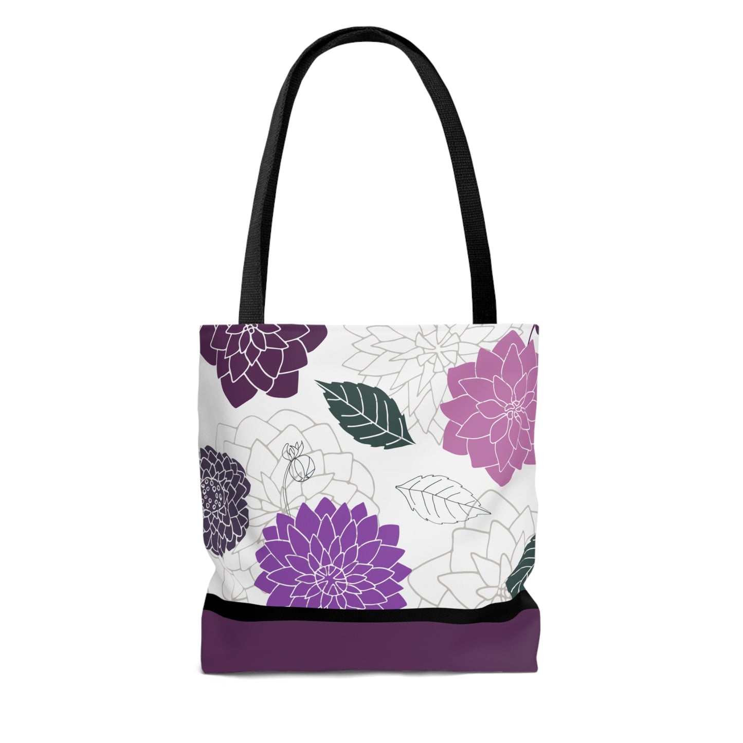 LDS Christian Scripture Church Tote Bag Purple Floral