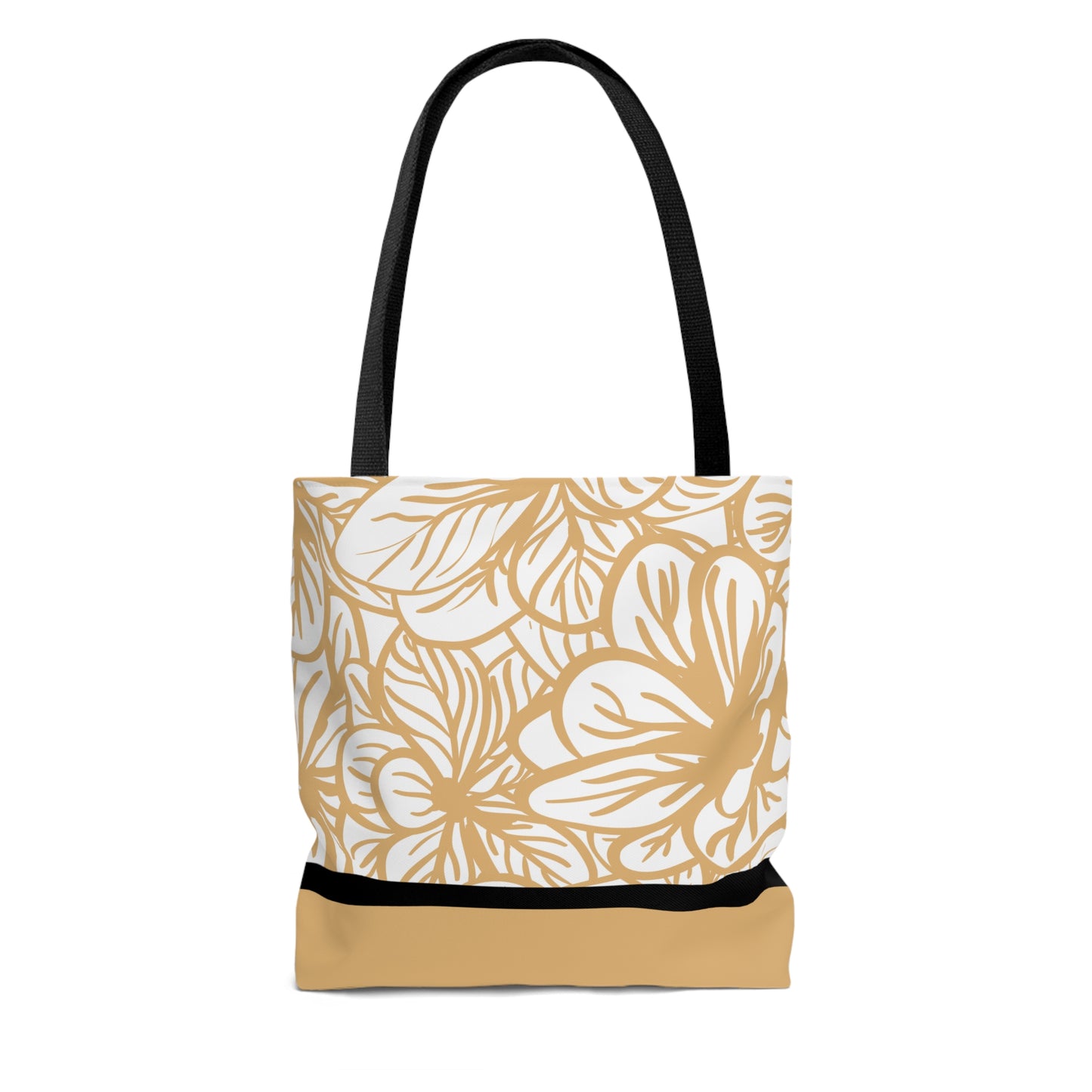 LDS Christian Scripture Church Tote Bag Mustard Floral