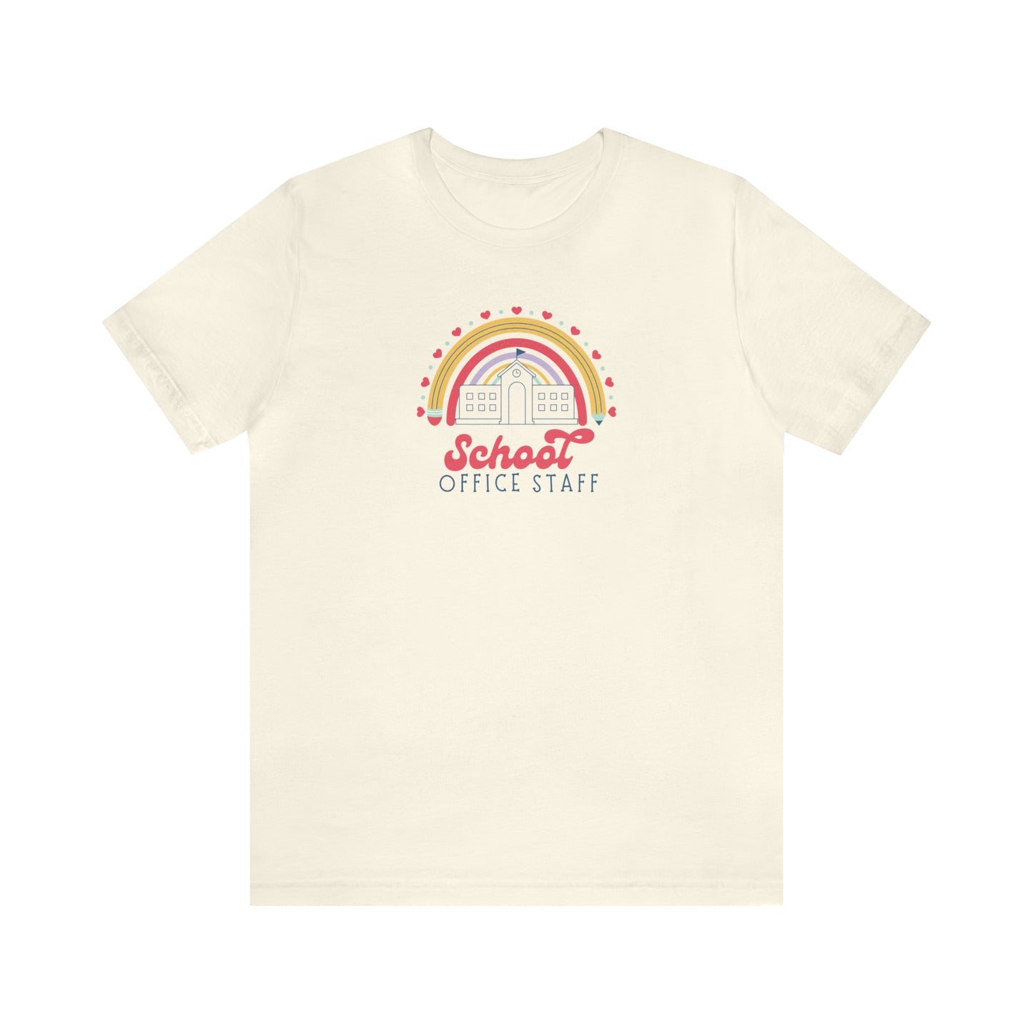 School Office Staff Rainbow Tee