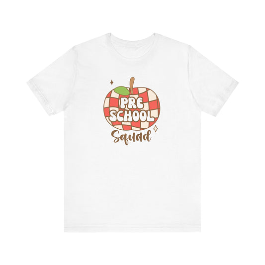 School Preschool Squad Retro Apple Tee