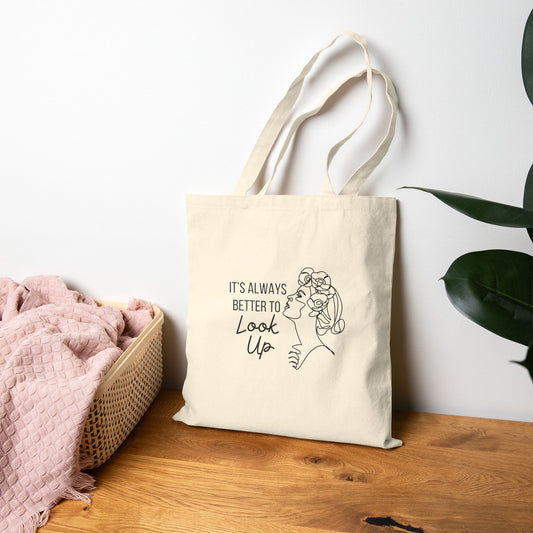 You Matter Look up Cotton Canvas Tote Bag