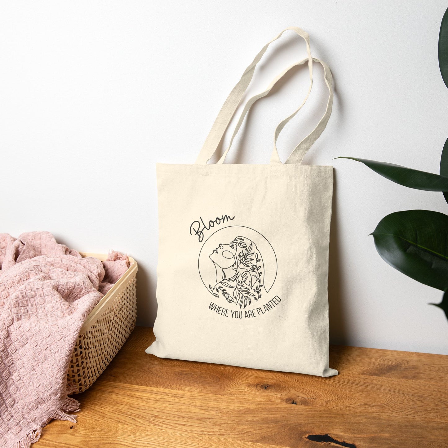 You Matter Bloom Where You Are Planted Cotton Canvas Tote Bag