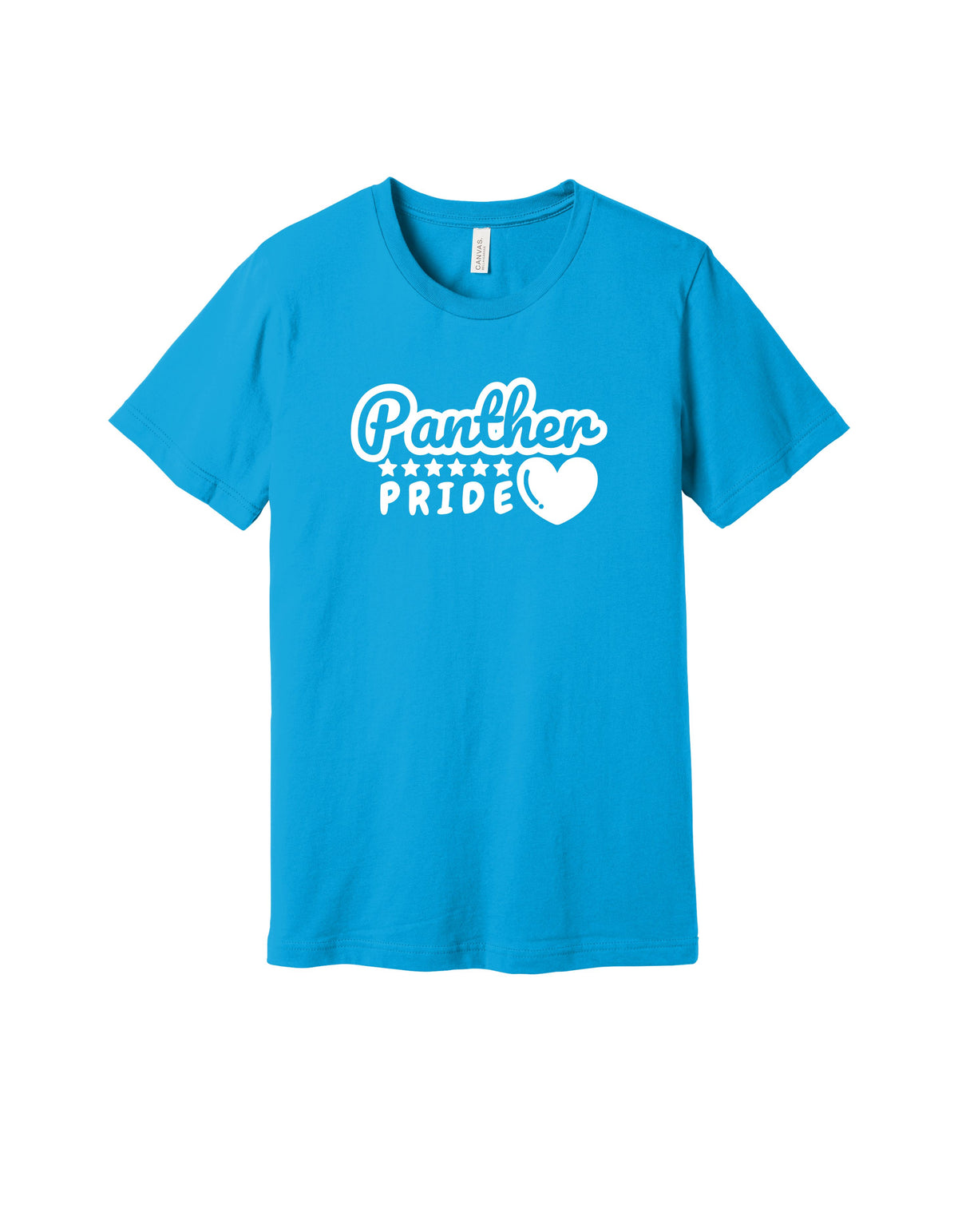 Panther Team School Pride Heart Adult/Youth Tee