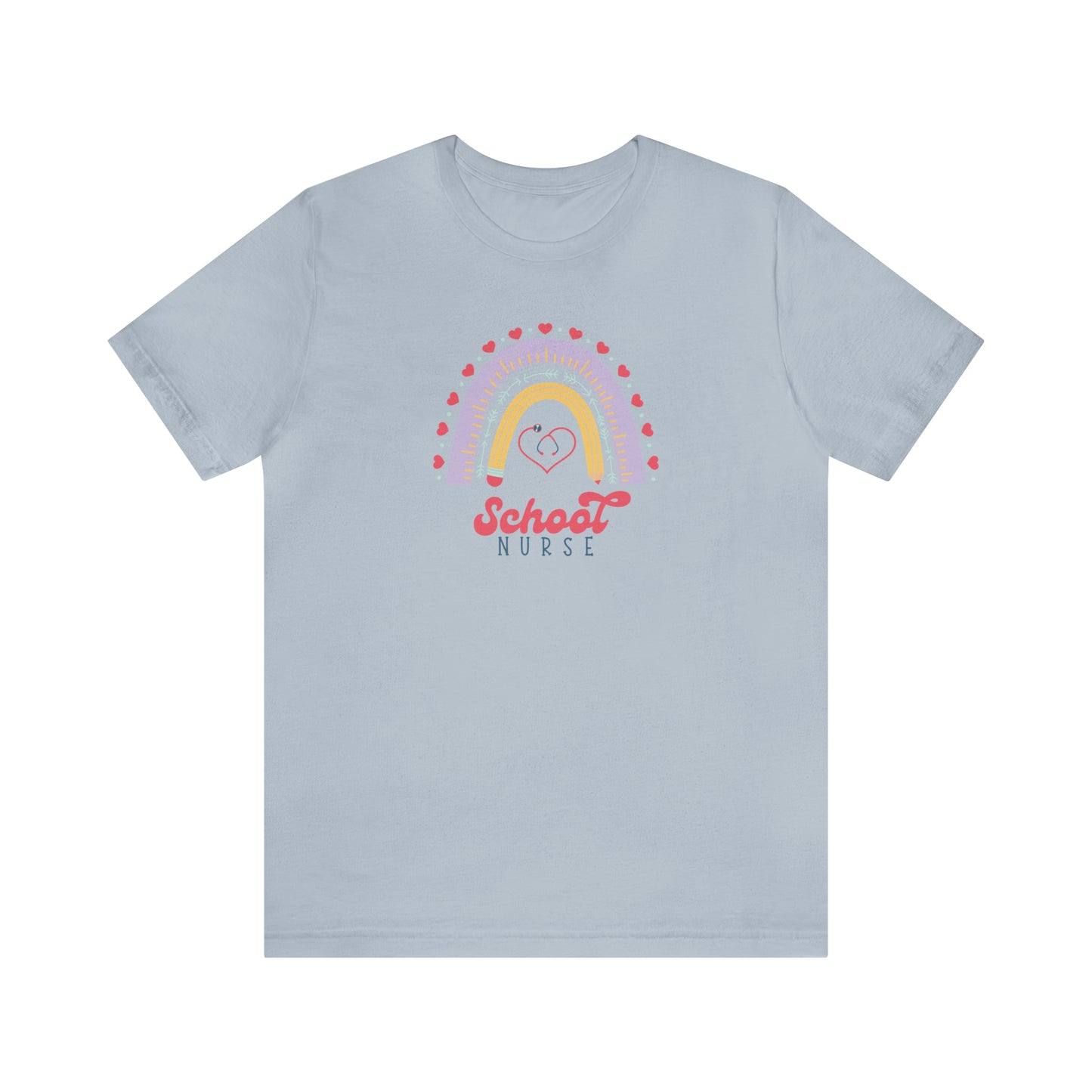 School Nurse Rainbow Tee