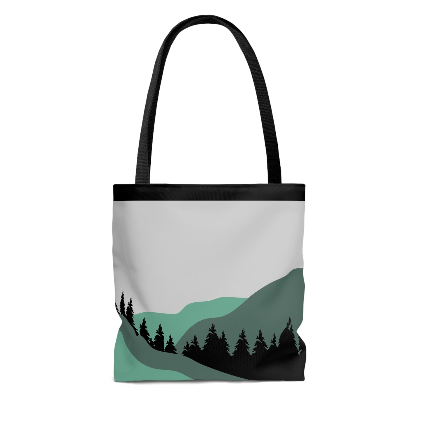 LDS Christian Scripture Church Baptism Kids Tote Bag Green Gray Landscape