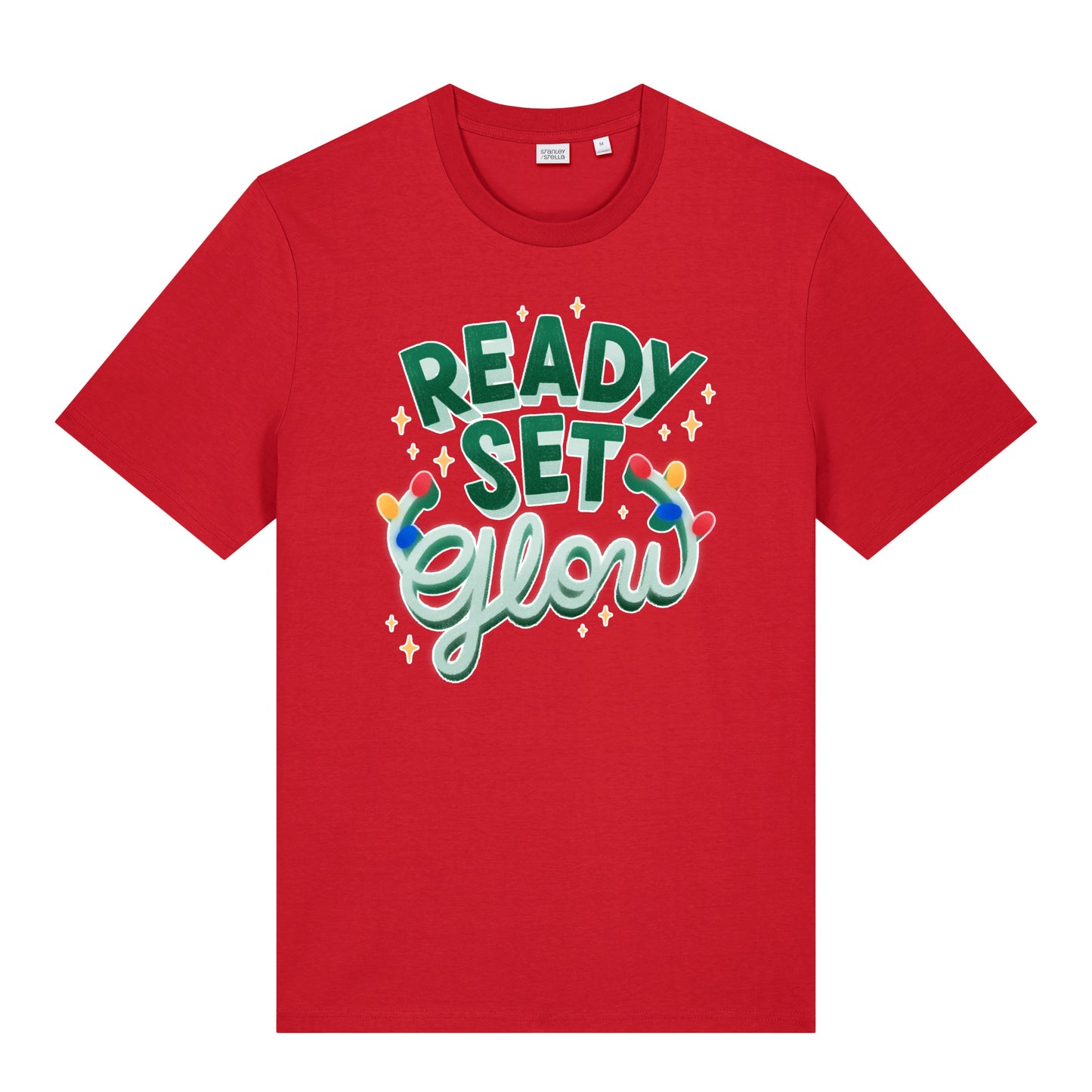 Christmas Unisex You Ready Set Glow Midweight  Tee