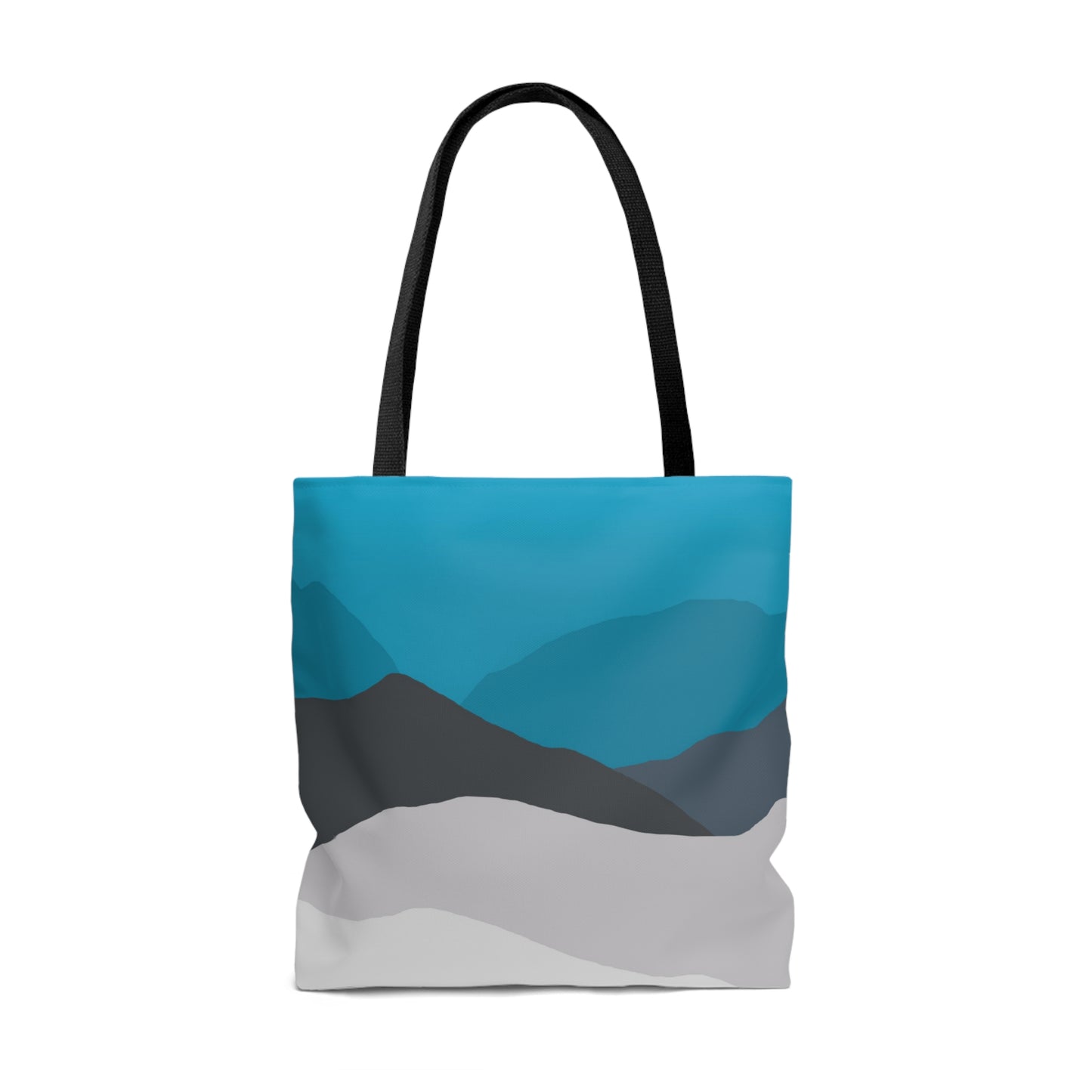 LDS Christian Scripture Church Tote Bag Blue Gray Landscape