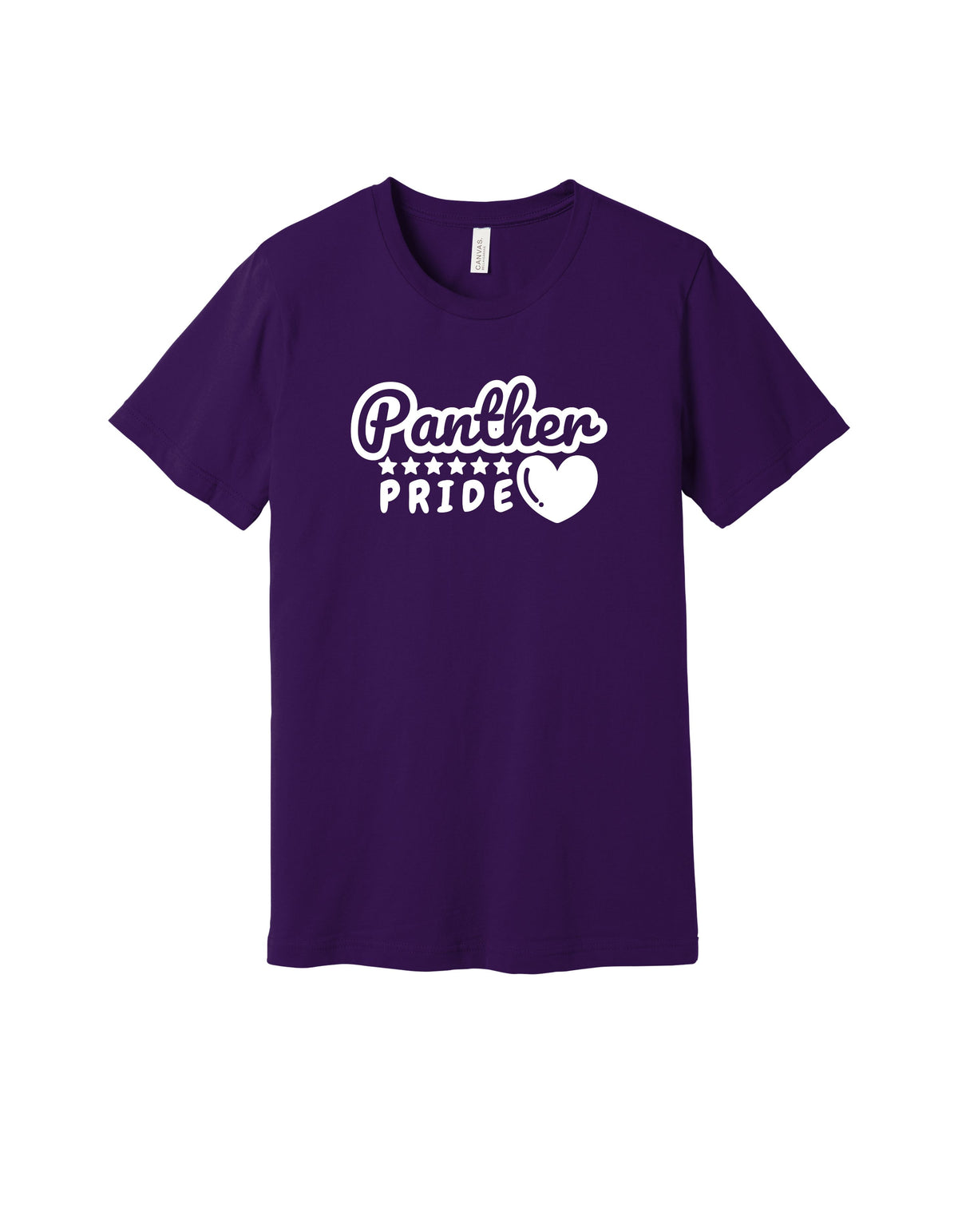 Panther Team School Pride Heart Adult/Youth Tee