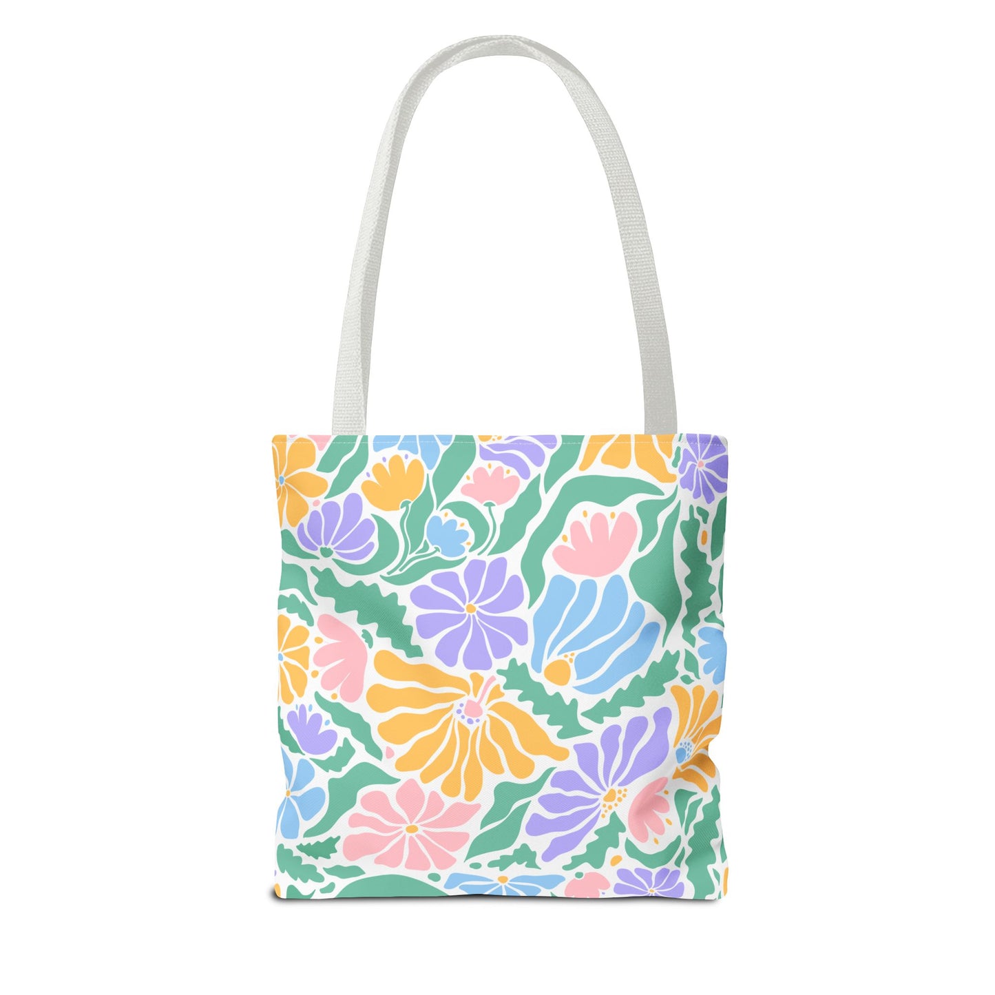 Christian Floral Tote Bag – "I Believe in Christ" LDS Church Scripture Tote