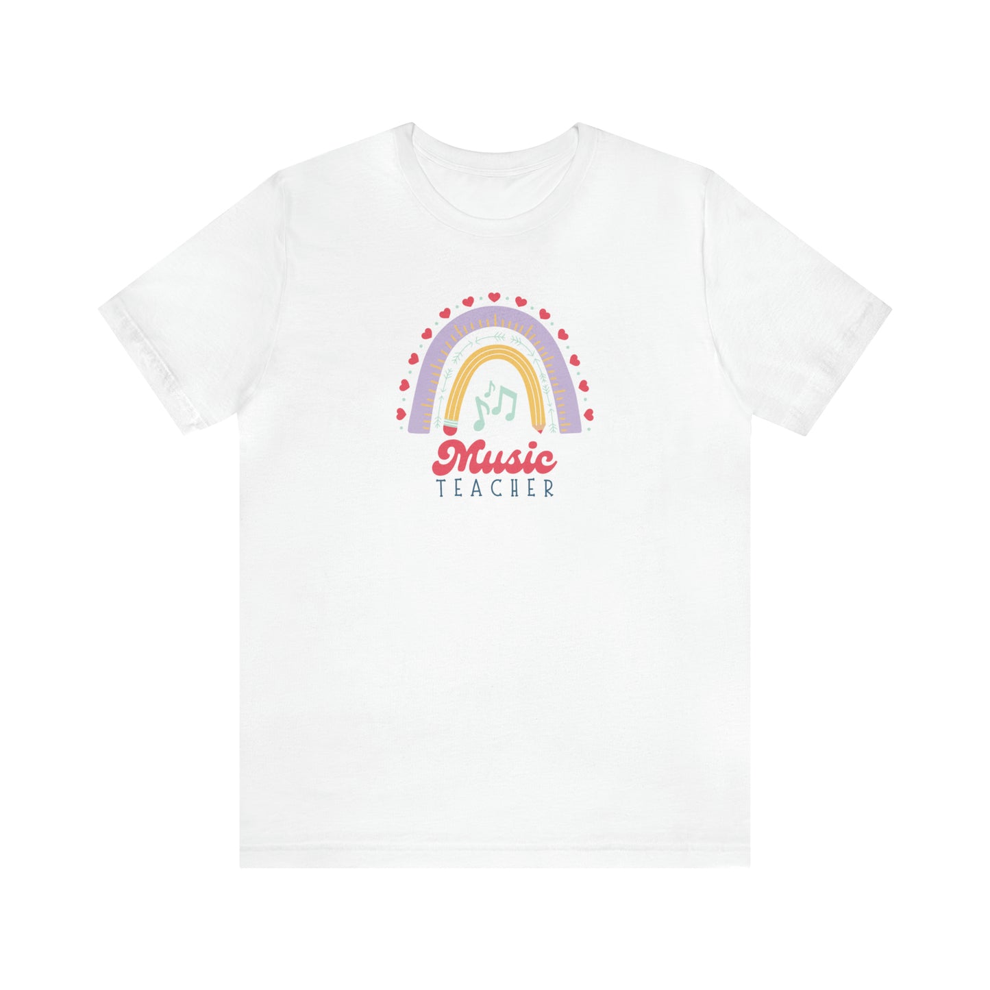 Music Teacher Rainbow Tee