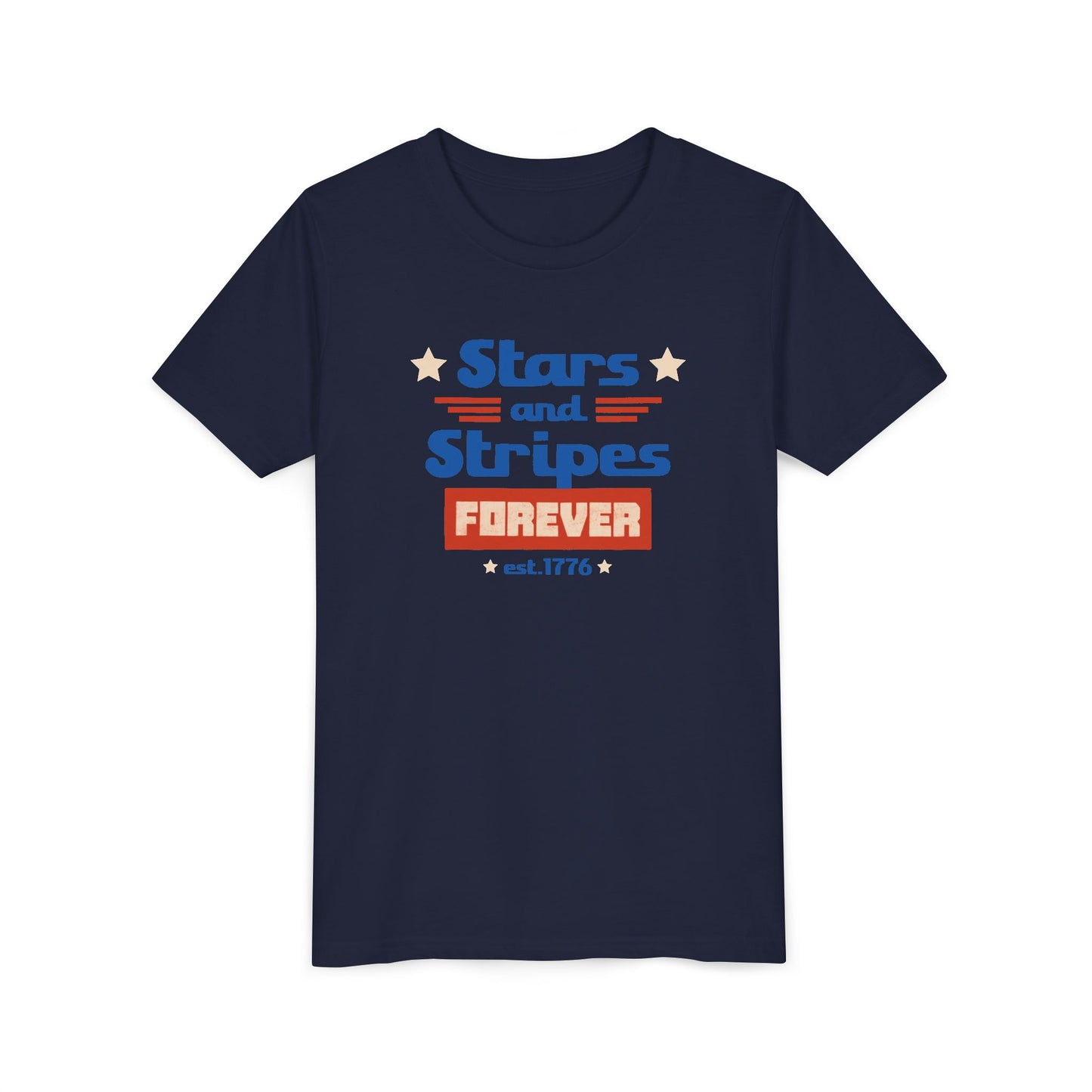 Patriotic Stars and Stripes Forever Youth Tee