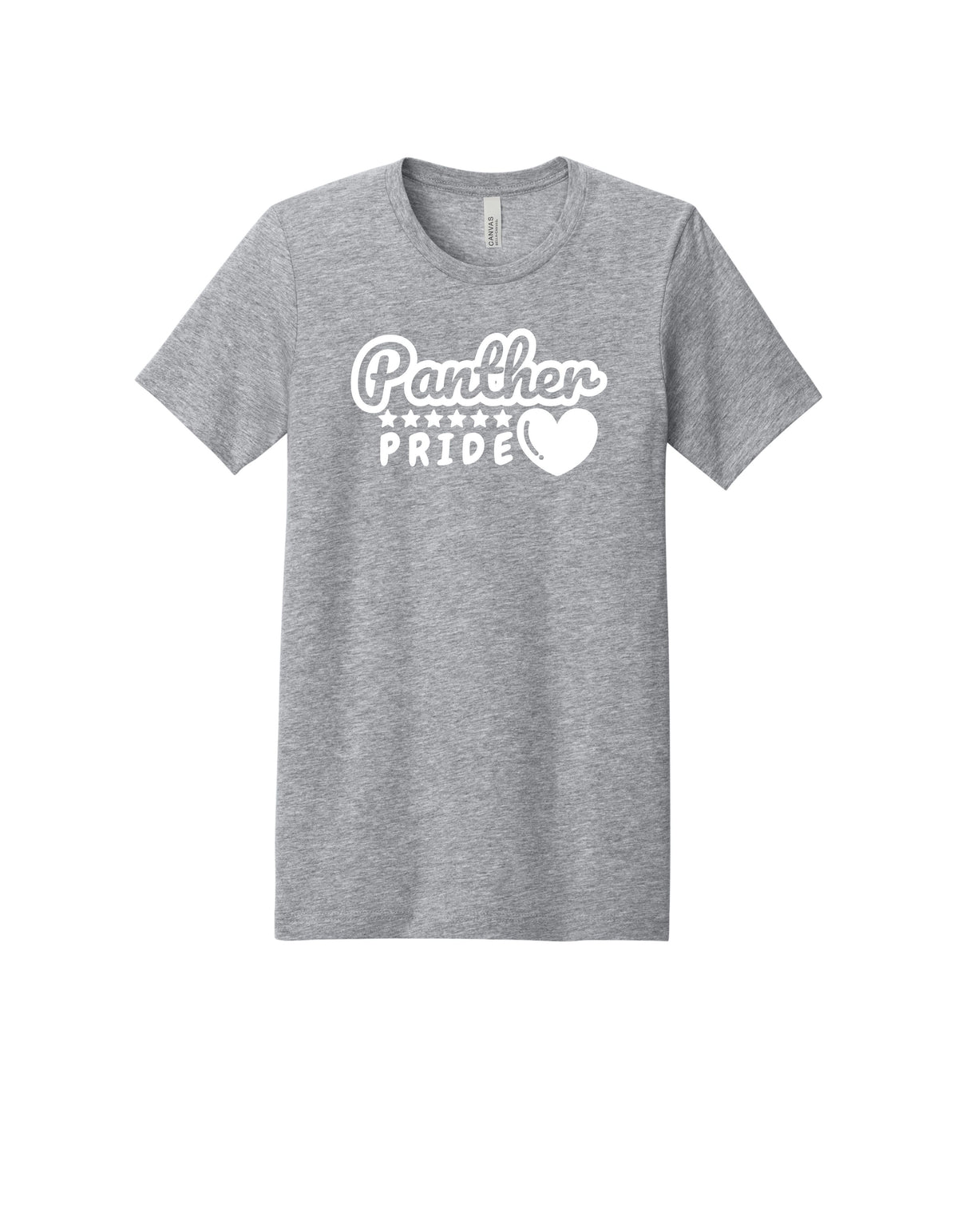 Panther Team School Pride Heart Adult/Youth Tee