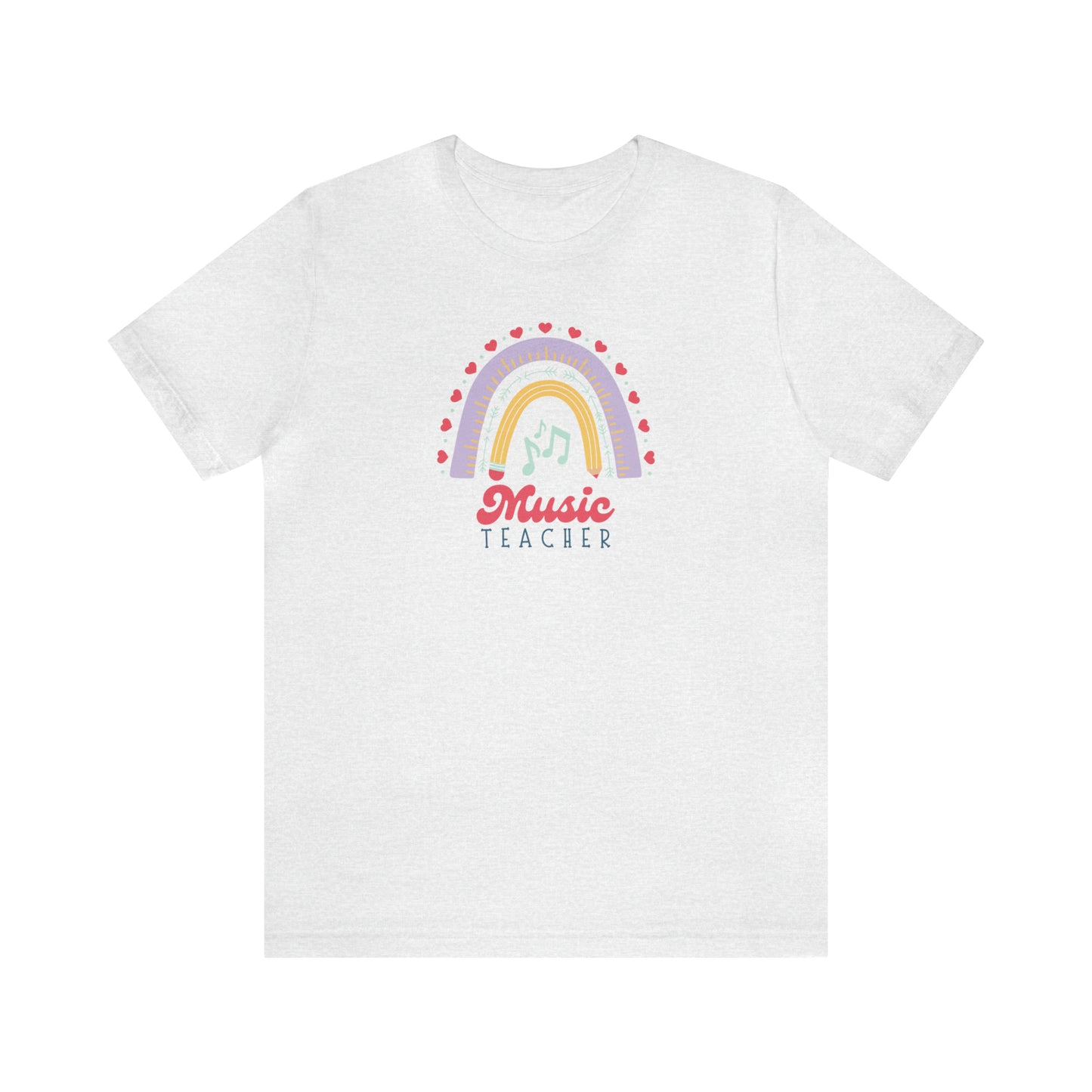 Music Teacher Rainbow Tee