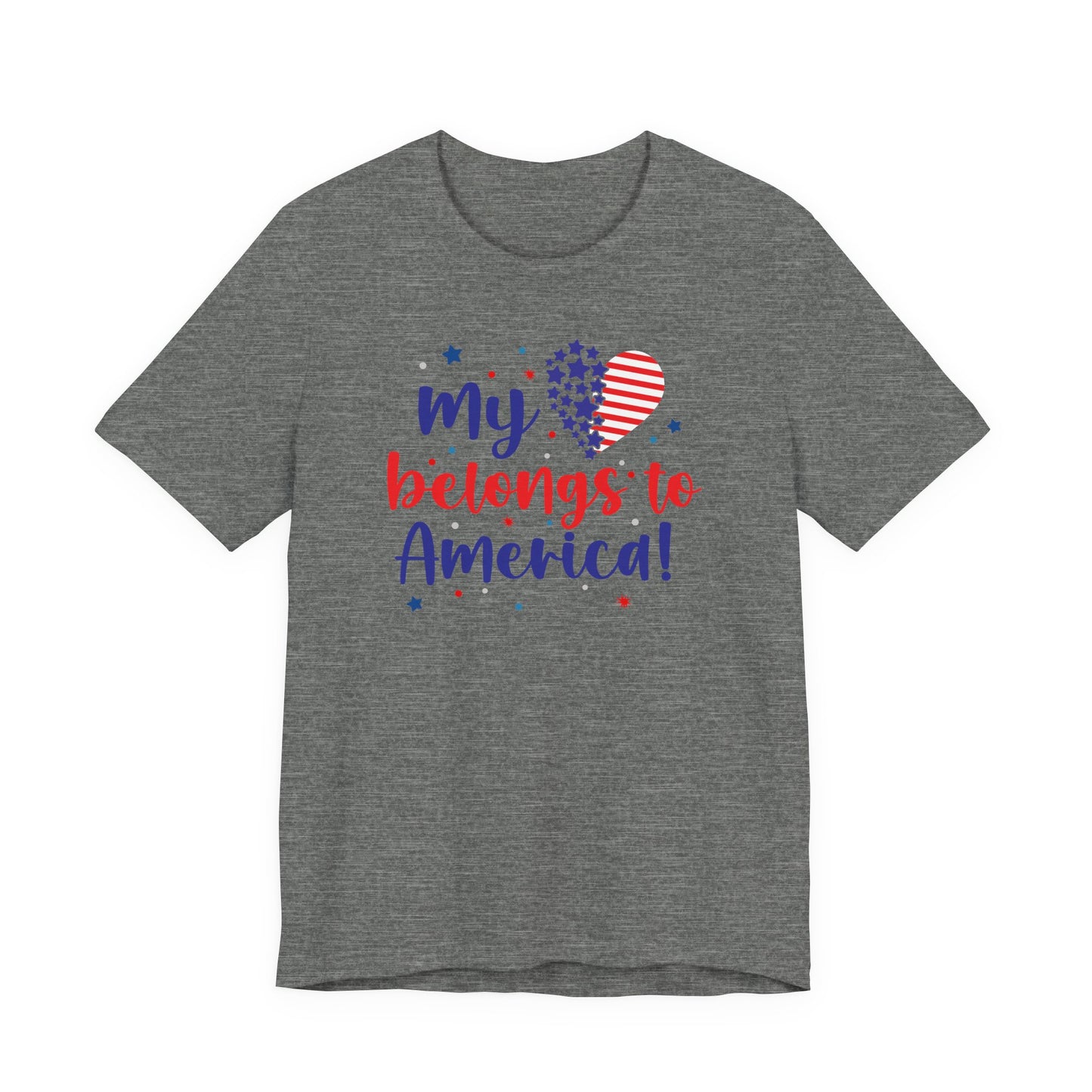 Patriotic My Heart Belongs to America T-Shirt