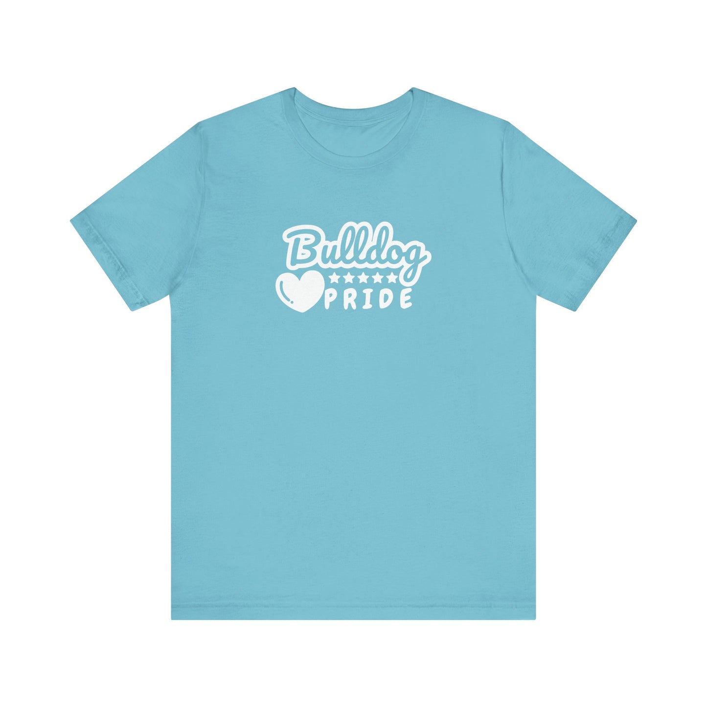 Team School Pride Bulldog Heart Tee