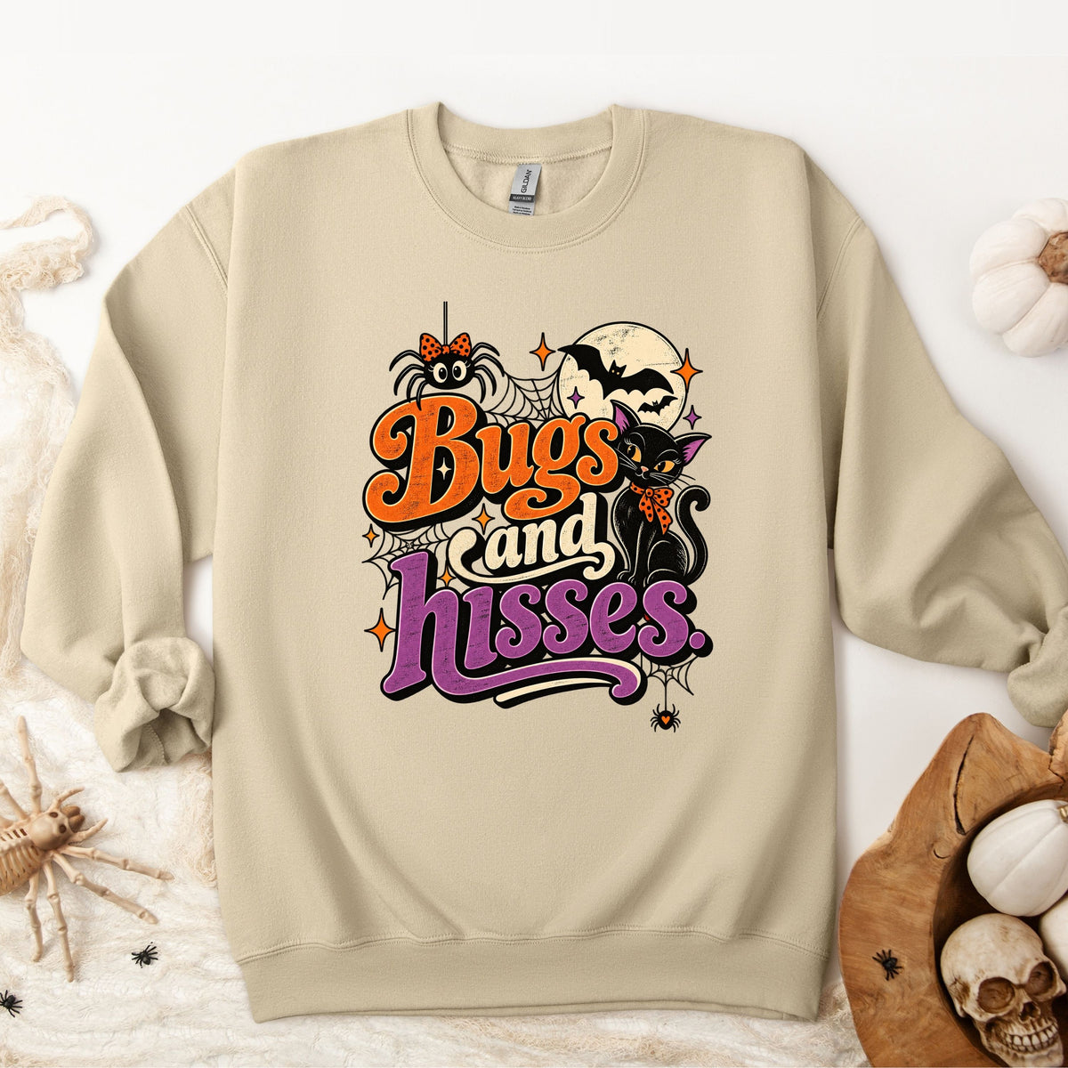 Halloween Bugs and Hisses Pullover Sweatshirt