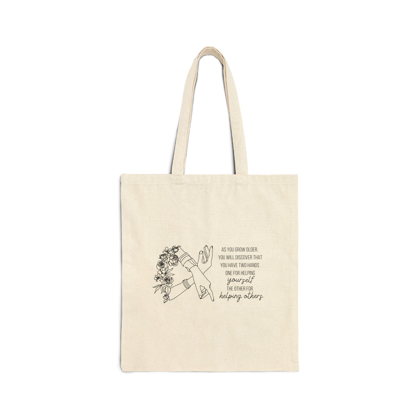 You Matter Hands Cotton Canvas Tote Bag