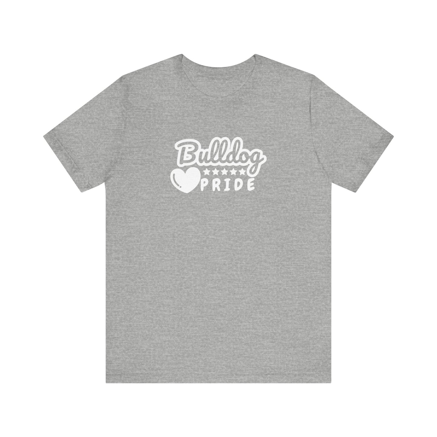 Team School Pride Bulldog Heart Tee