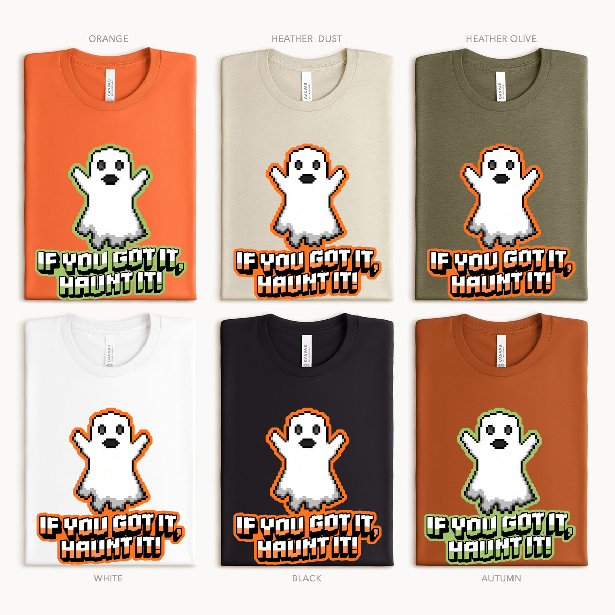 Halloween If you got it Haunt it Pixels Adult/Youth Light Weight Shirt