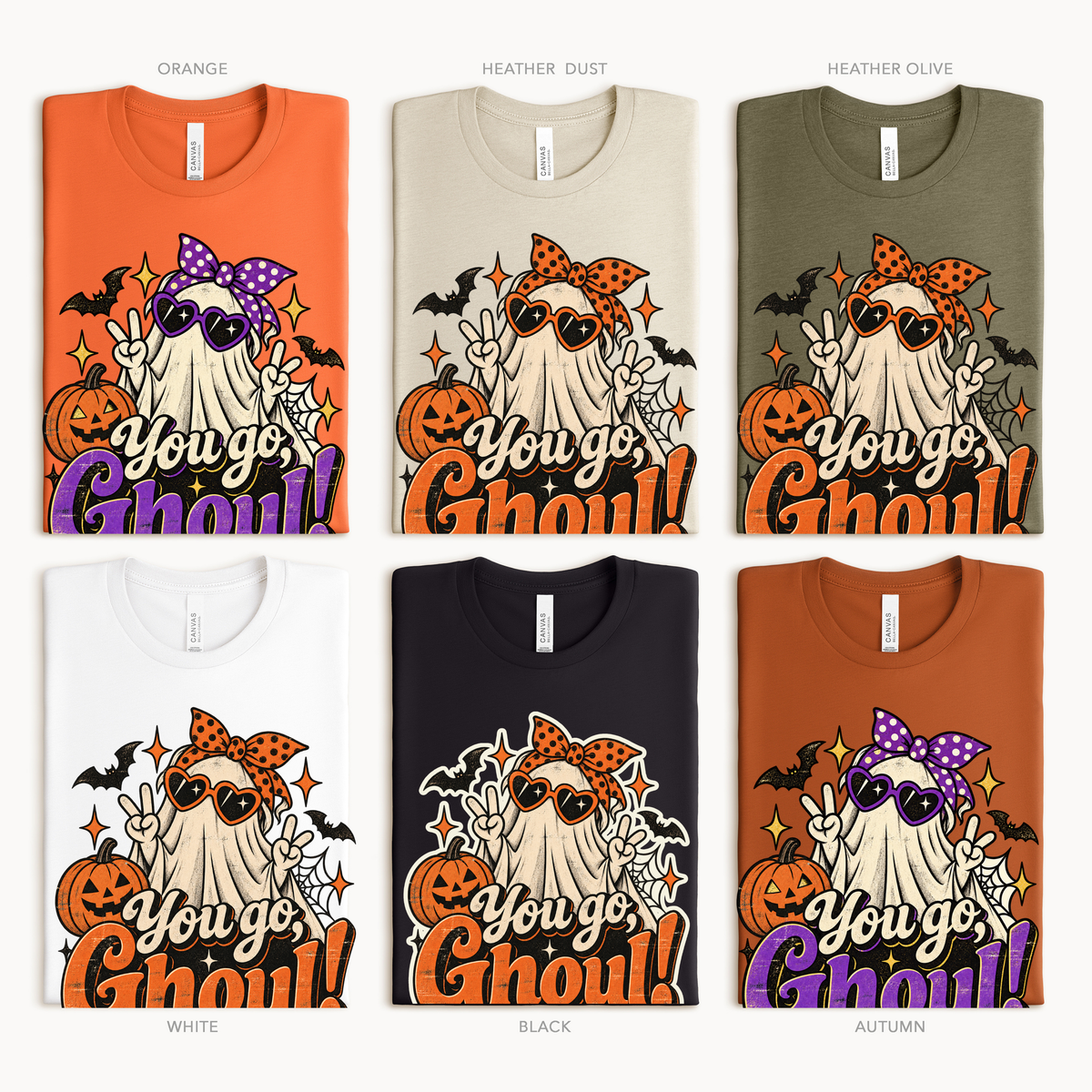 Halloween You Go Ghoul Vintage Adult/Youth Light Weight Shirt