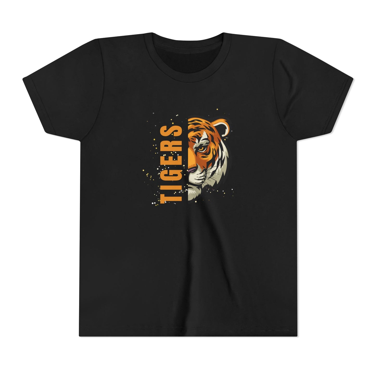 Youth Short Sleeve T-Shirt - Team School Mascots Tigers Print